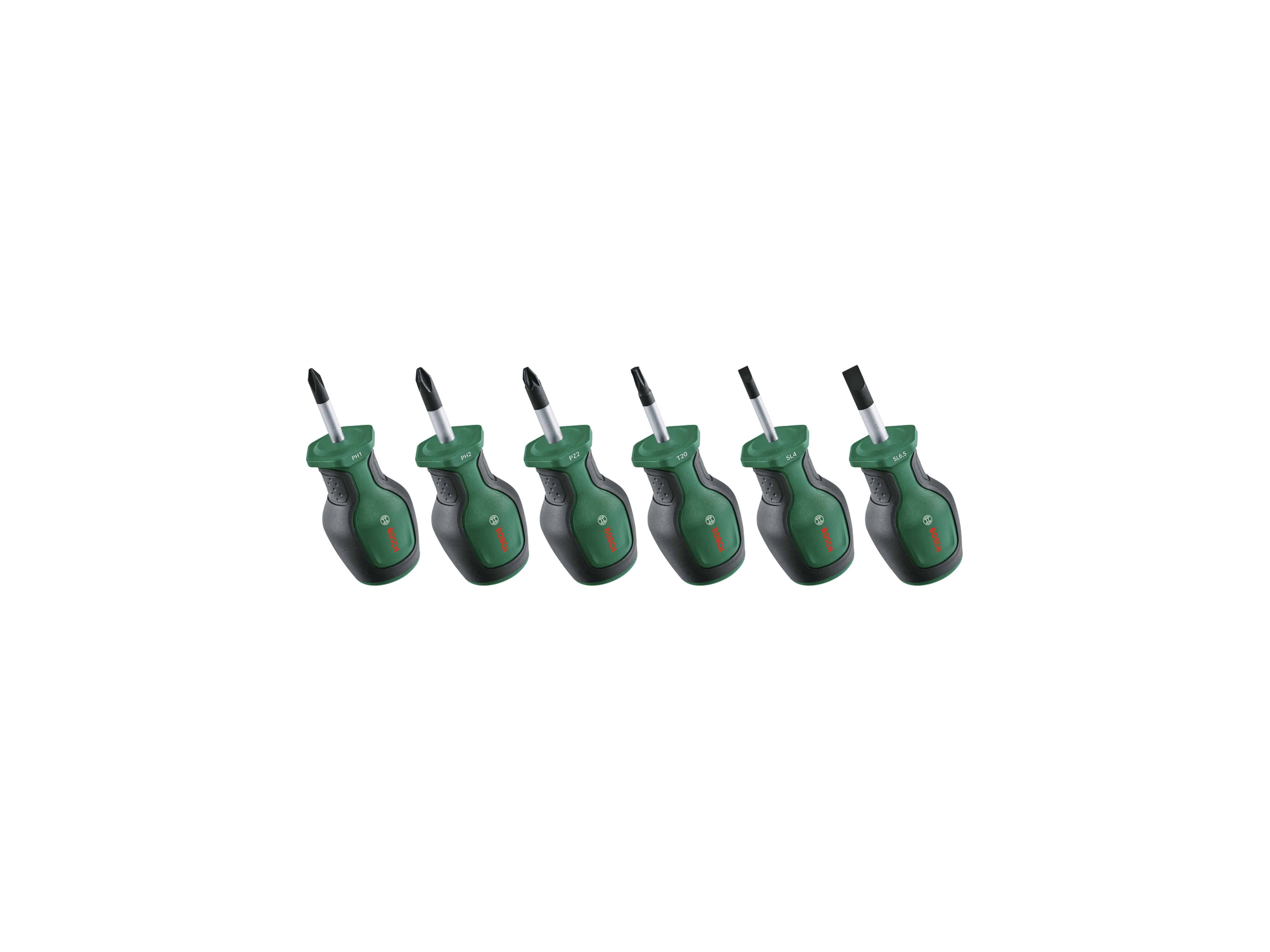 BOSCH Stubby Schraubendreher Set, 1600A032UK, 6-teilig