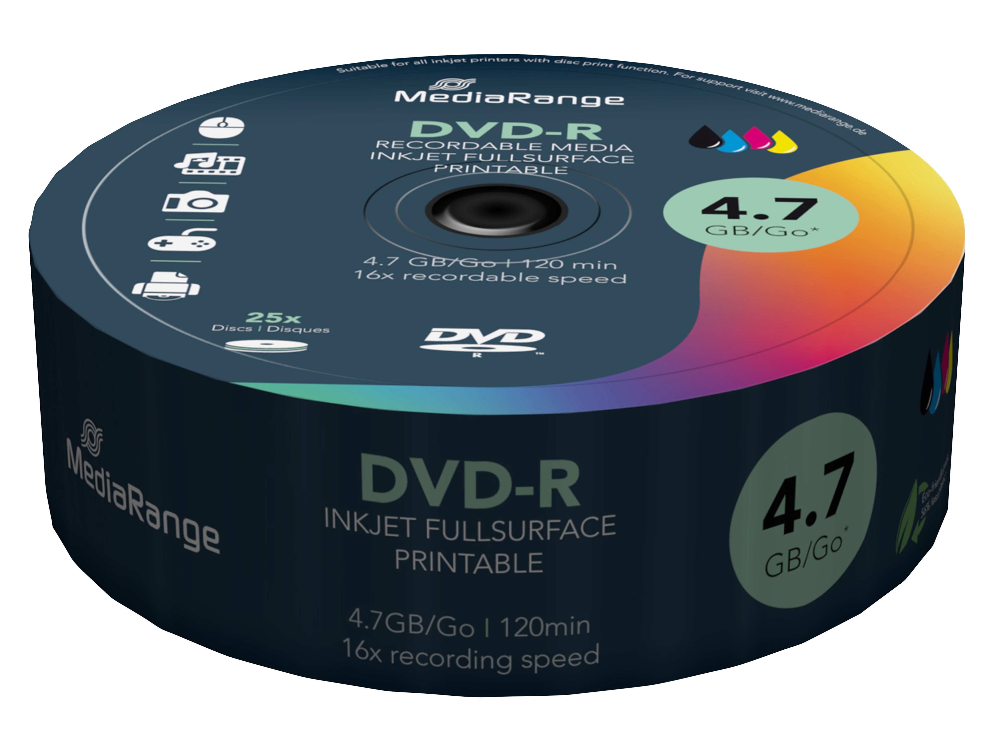 MEDIARANGE DVD-R Spindel (bedruckbar)