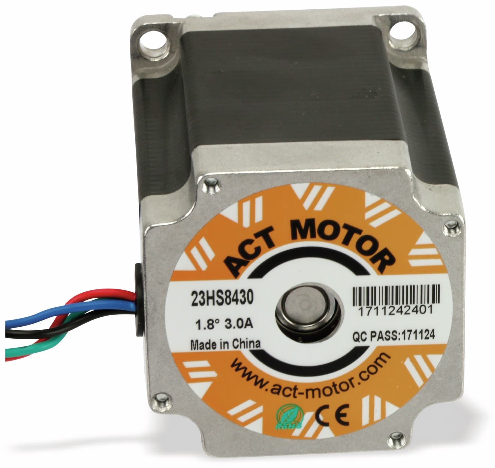 ACT MOTOR Schrittmotor 23HS8430 1,8°, 2 Phasen, 3,0 V