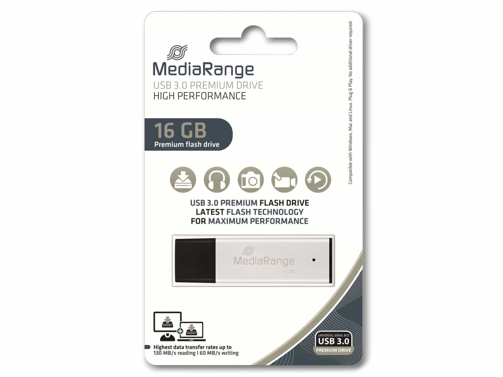 MEDIARANGE USB-Stick MR1899, USB 3.0, 16 GB