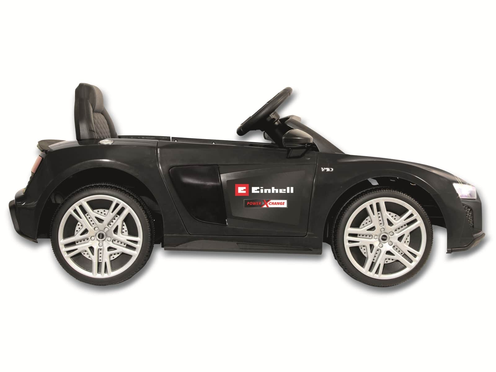 JAMARA Kinder-Elektrofahrzeug Ride-onAudi R8 Spyder schwarz, 18V Einhell Akku