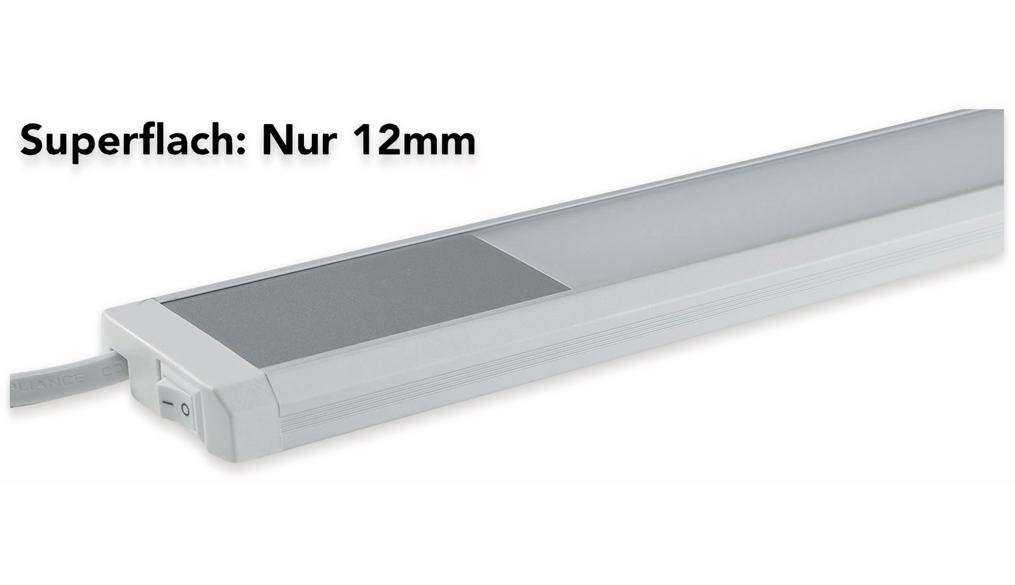 CHILITEC LED-Unterbauleuchte Comprido 600, 3000K, 10 W, 230 V