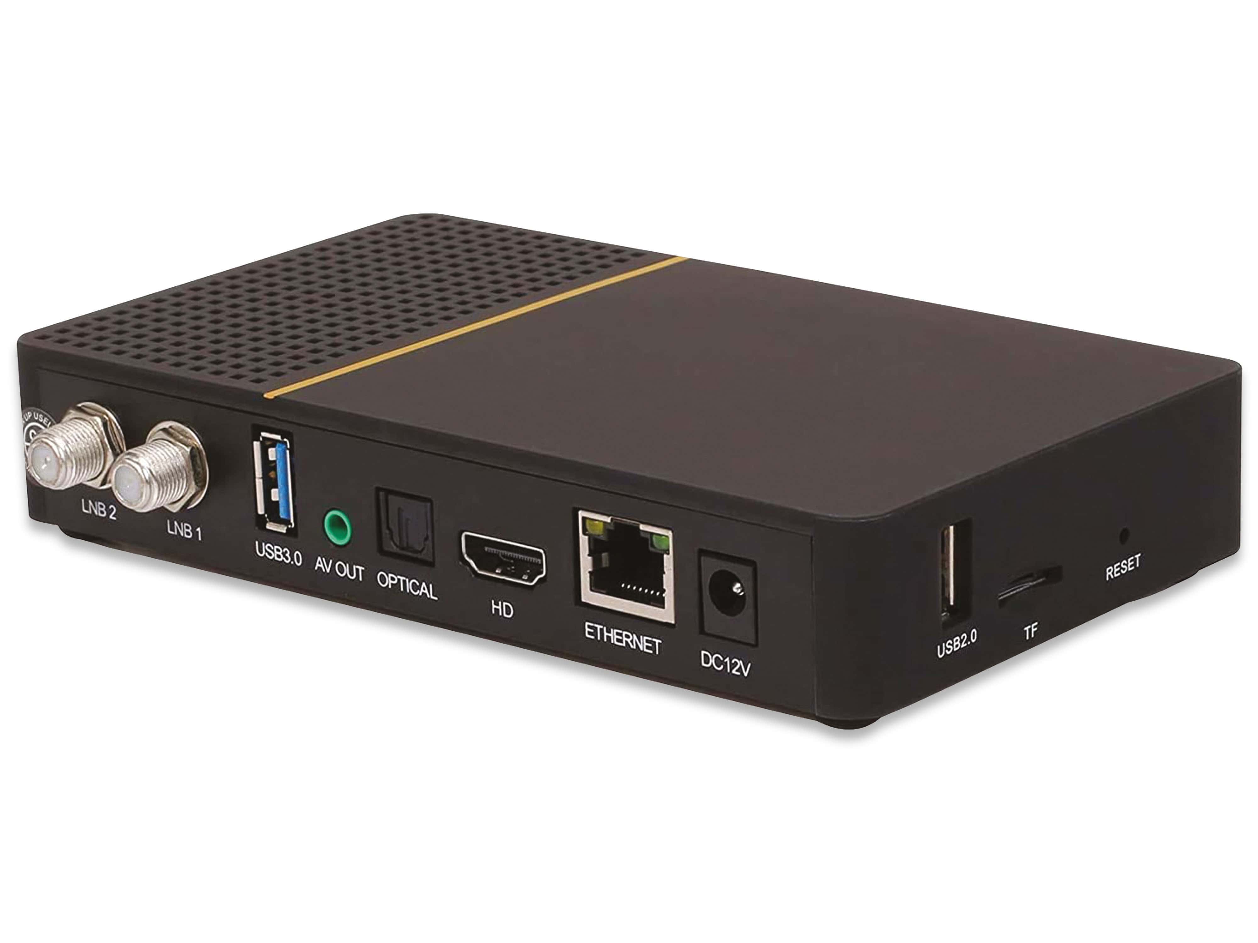 EASYFIND SAT-Receiver AX Multibox Twin 4K UHD E2 Linux Twin mit PVR