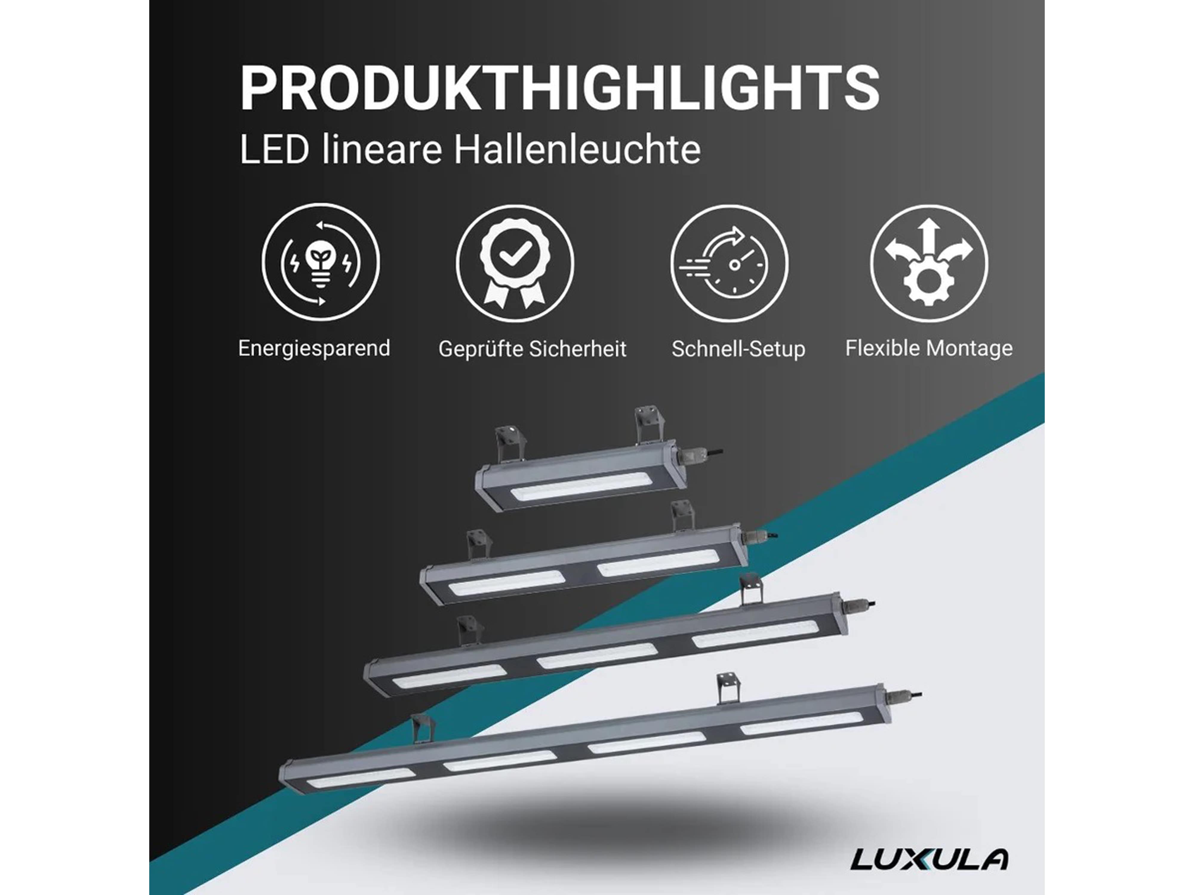 LUXULA LED-Highbay-Leuchte, linear, EEK: E, 100W, 12000lm, 5000K
