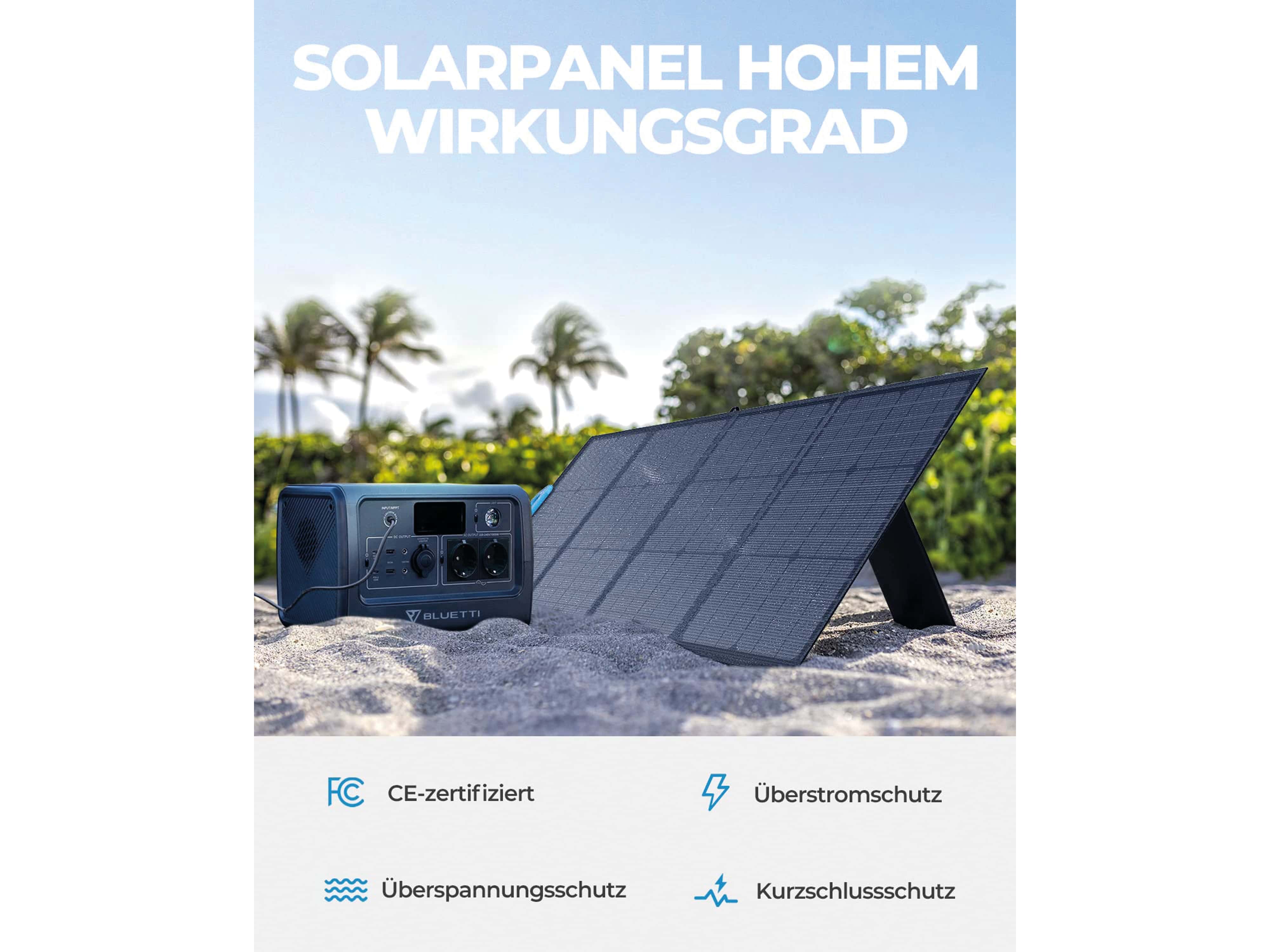 BLUETTI Solarmodul PV120, 120 W