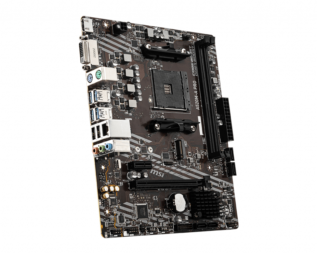 MSI Mainboard AM4 A520M-A PRO, mATX