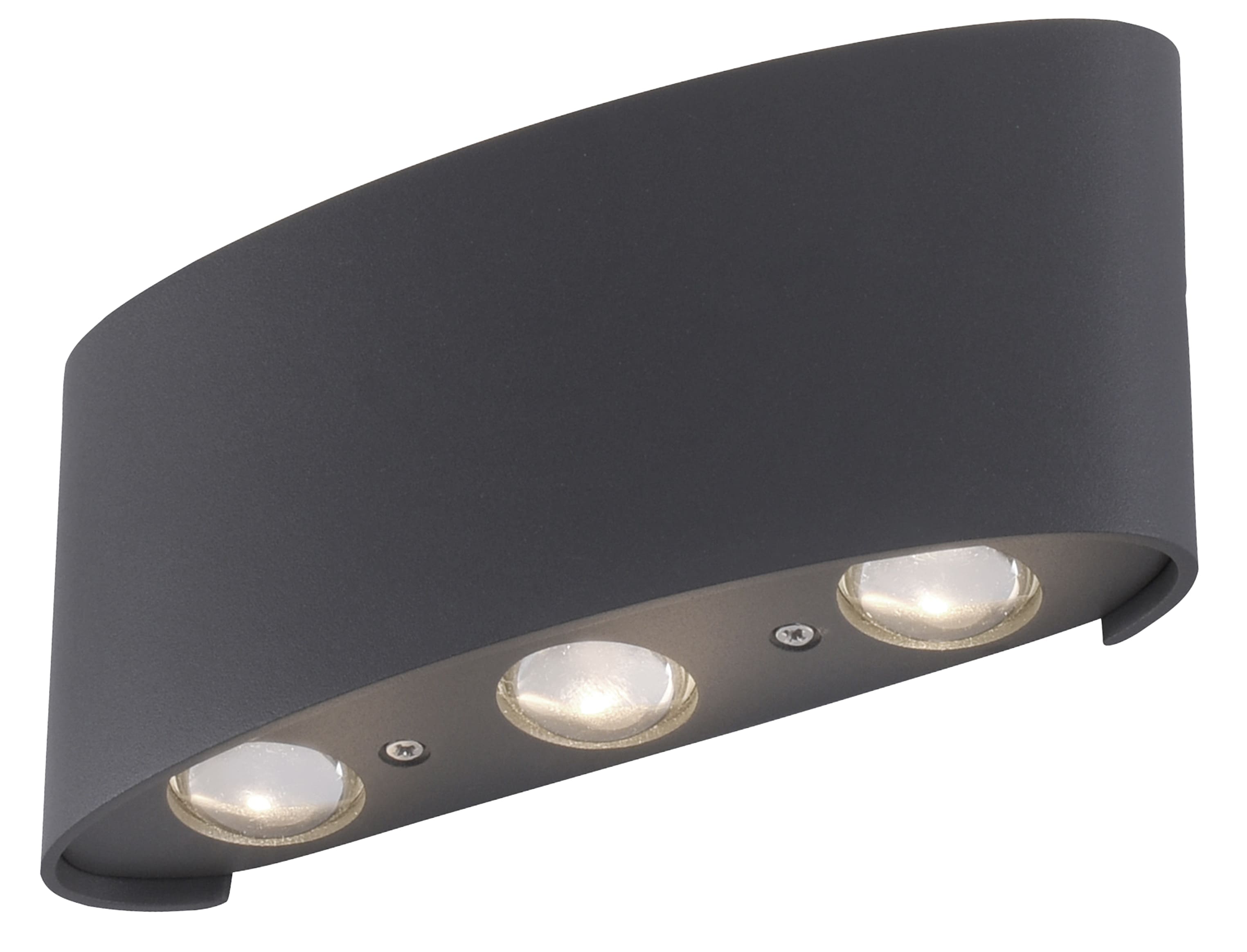 PAUL NEUHAUS LED-Wandleuchte 9488-13 anthrazit, 4,8 W, 720 lm, 3000 K, IP54