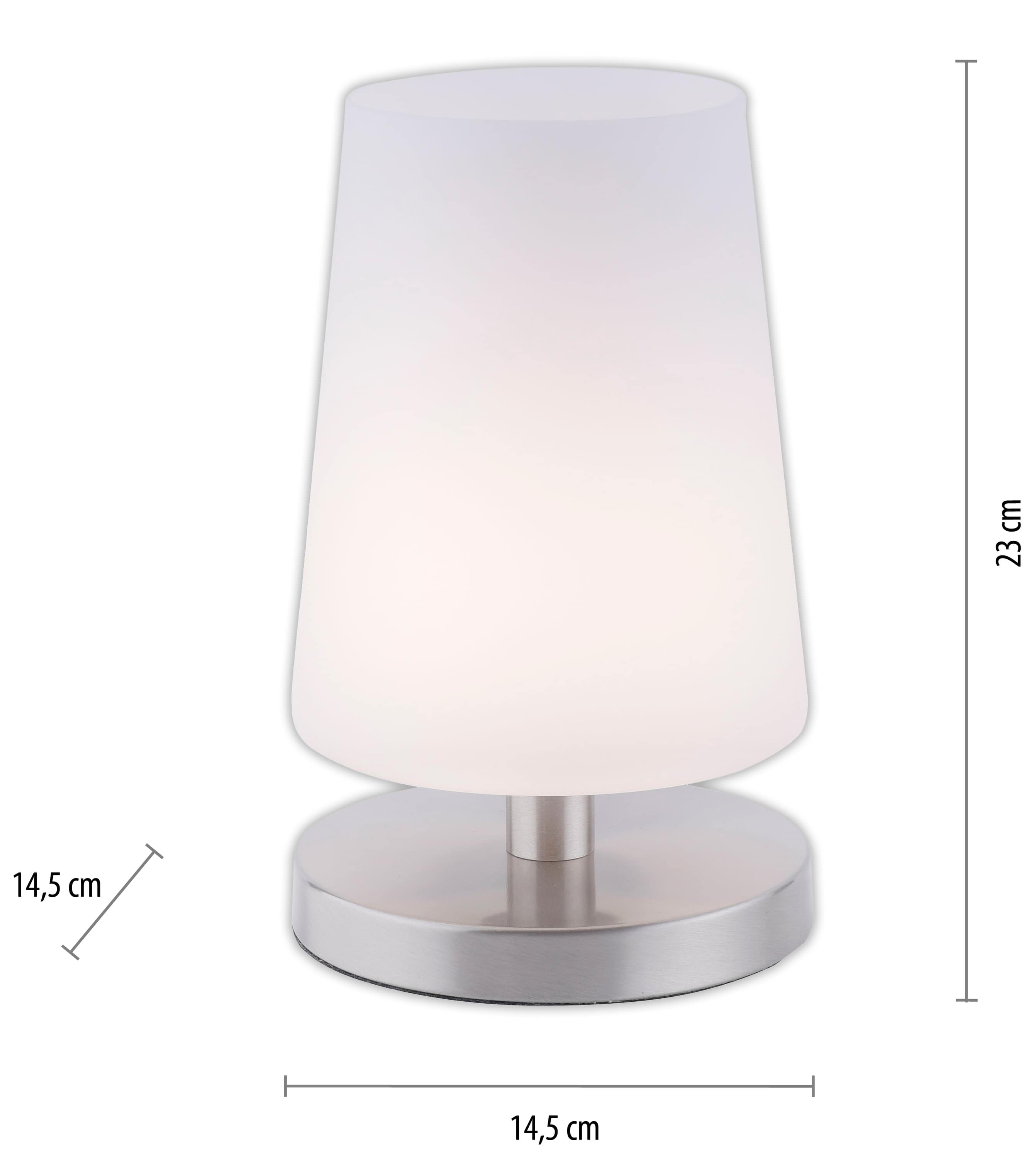 PAUL NEUHAUS LED-Tischleuchte 4146-55 stahl, G9, 3 W, 235 lm, 3000 K