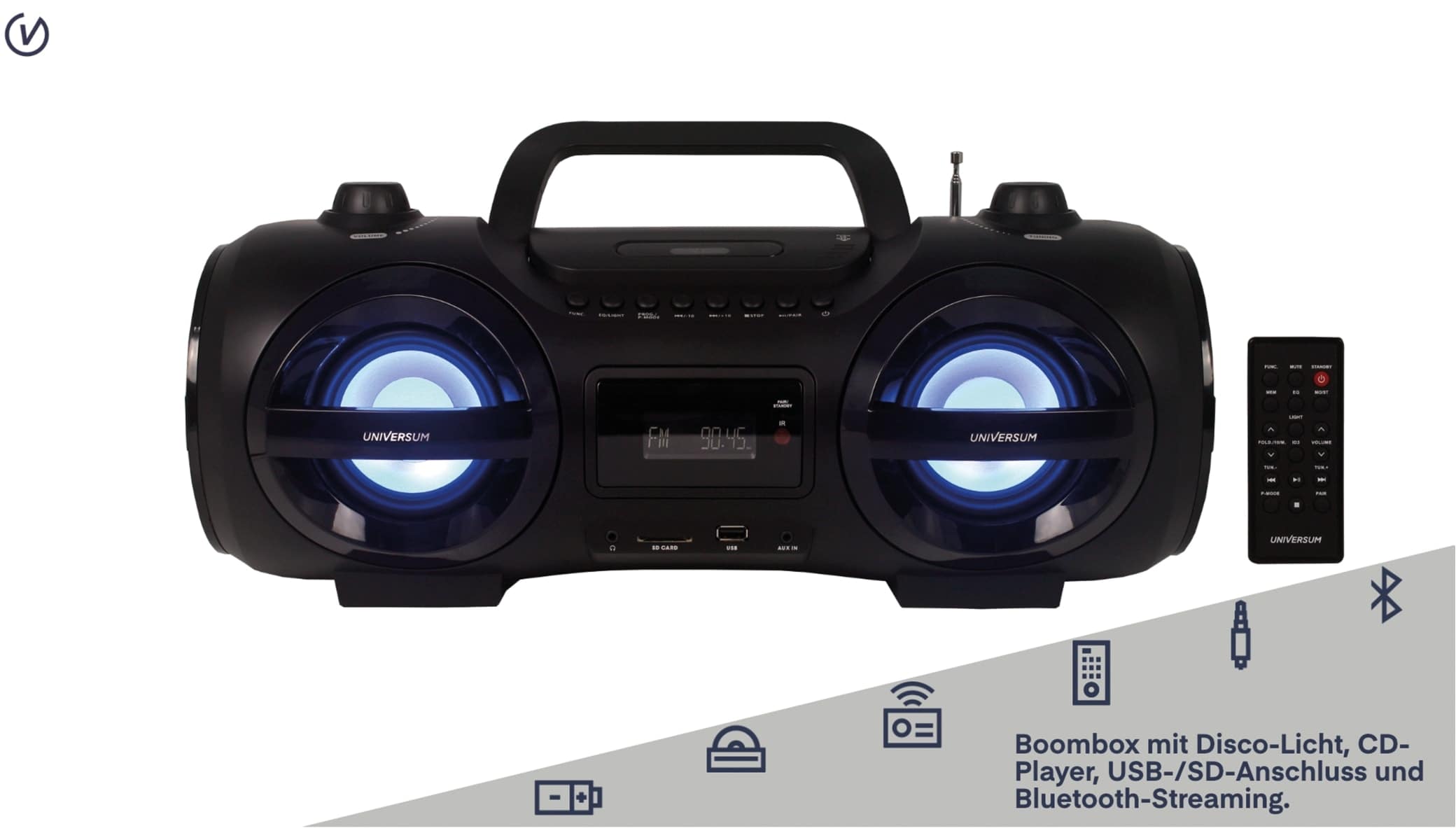 Boombox BB 500-20, schwarz, Bluetooth
