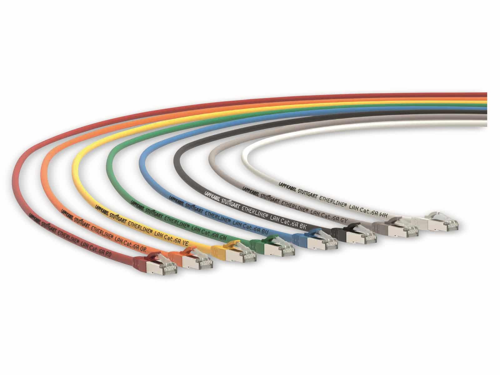 LAPP CAT.6a Netzwerkkabel Etherline LAN, UL-Zertifizierung, 7,5 m, grau