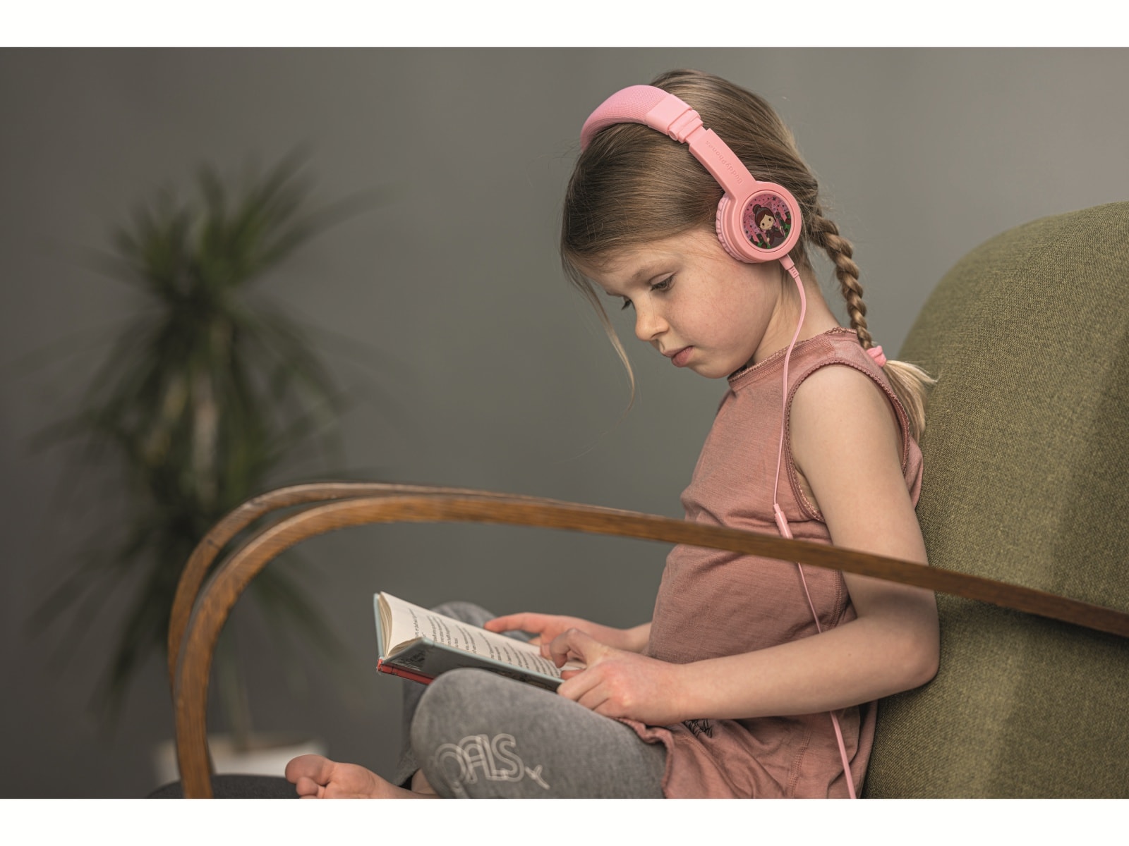 ONANOFF On-Ear Kopfhörer BuddyPhones Explore+, für Kinder, pink 