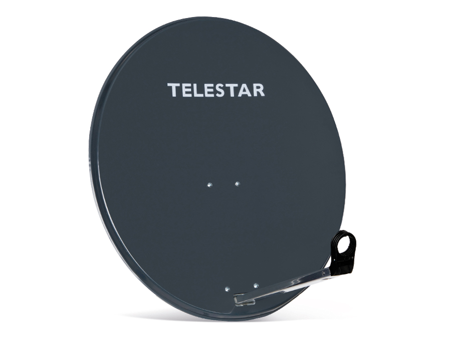 TELESTAR SAT-Spiegel Alu, 80 cm, oval, grau