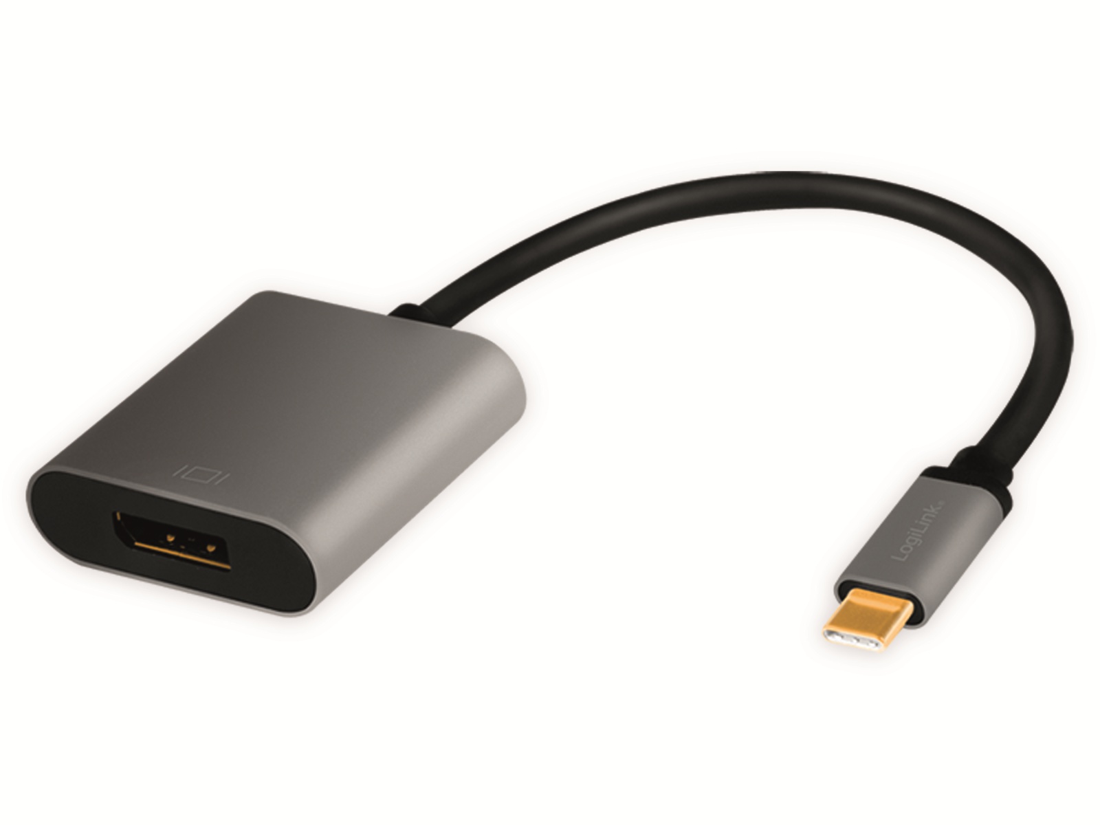 LOGILINK USB3.2 Adapter CUA0102, USB-C/DisplayPort, Alu, 4k, 0,15 m