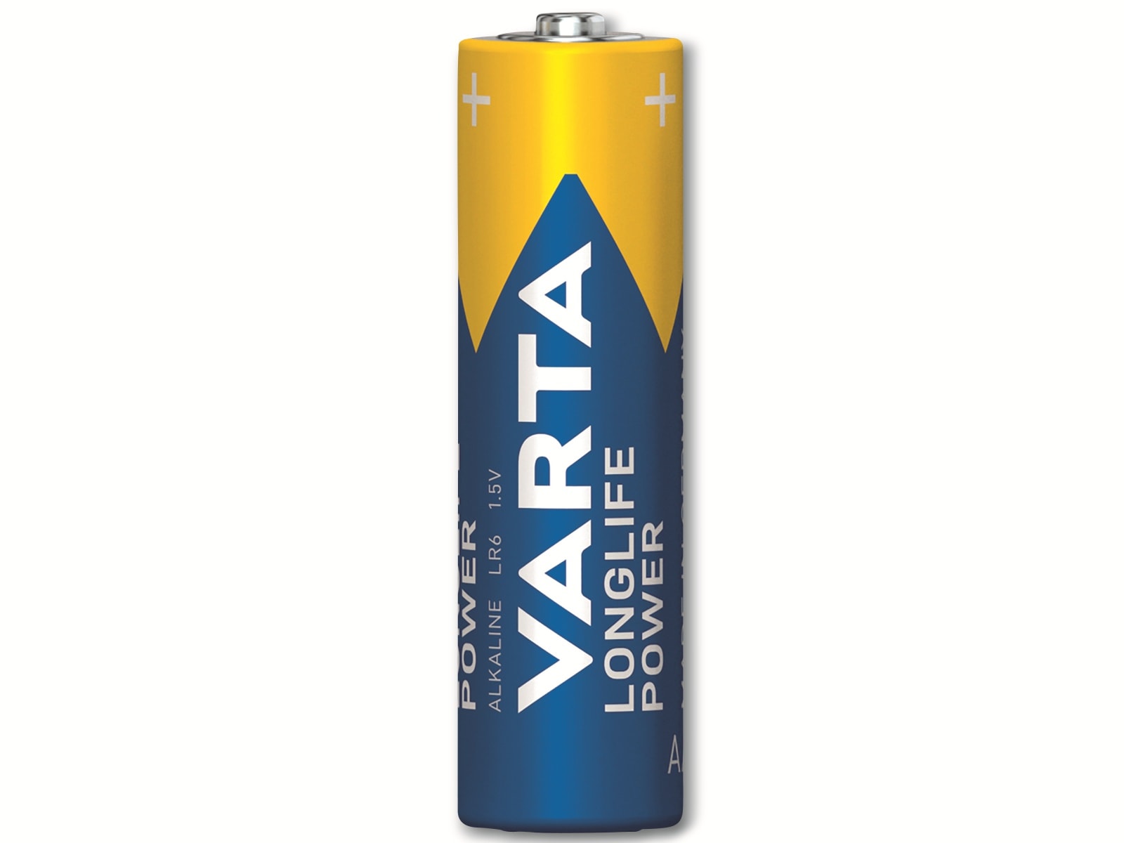 VARTA Batterie Alkaline, Mignon, AA, LR06, 1.5V, Longlife Power, 4 Stück