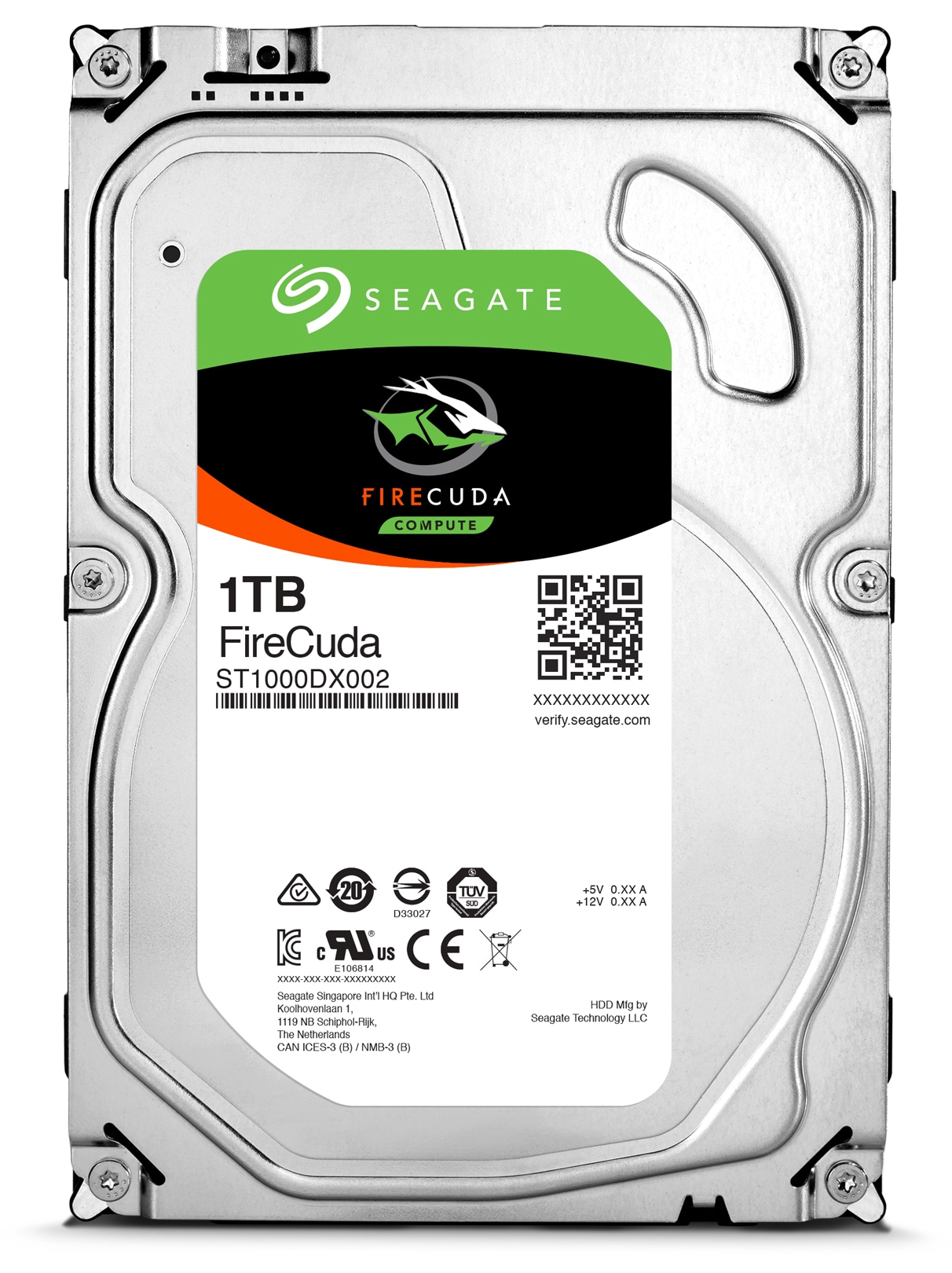 Seagate SATA-HDD Firecuda ST1000DX002, 8,9 cm (3,5"), 1TB, 7200RPM, 64MB