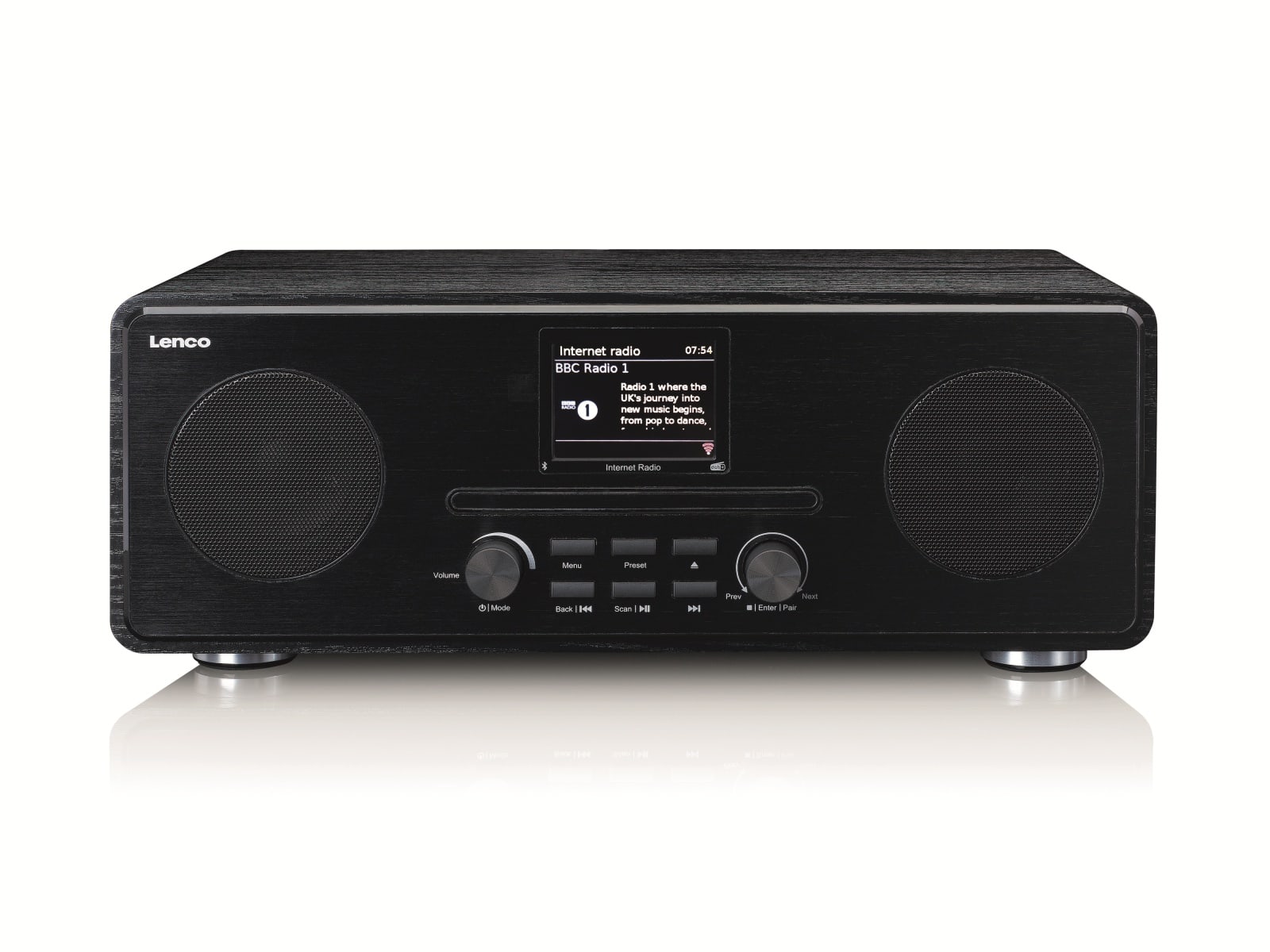 LENCO Internetradio DIR-260BK, DAB+/FM, CD-Player, Bluetooth, schwarz