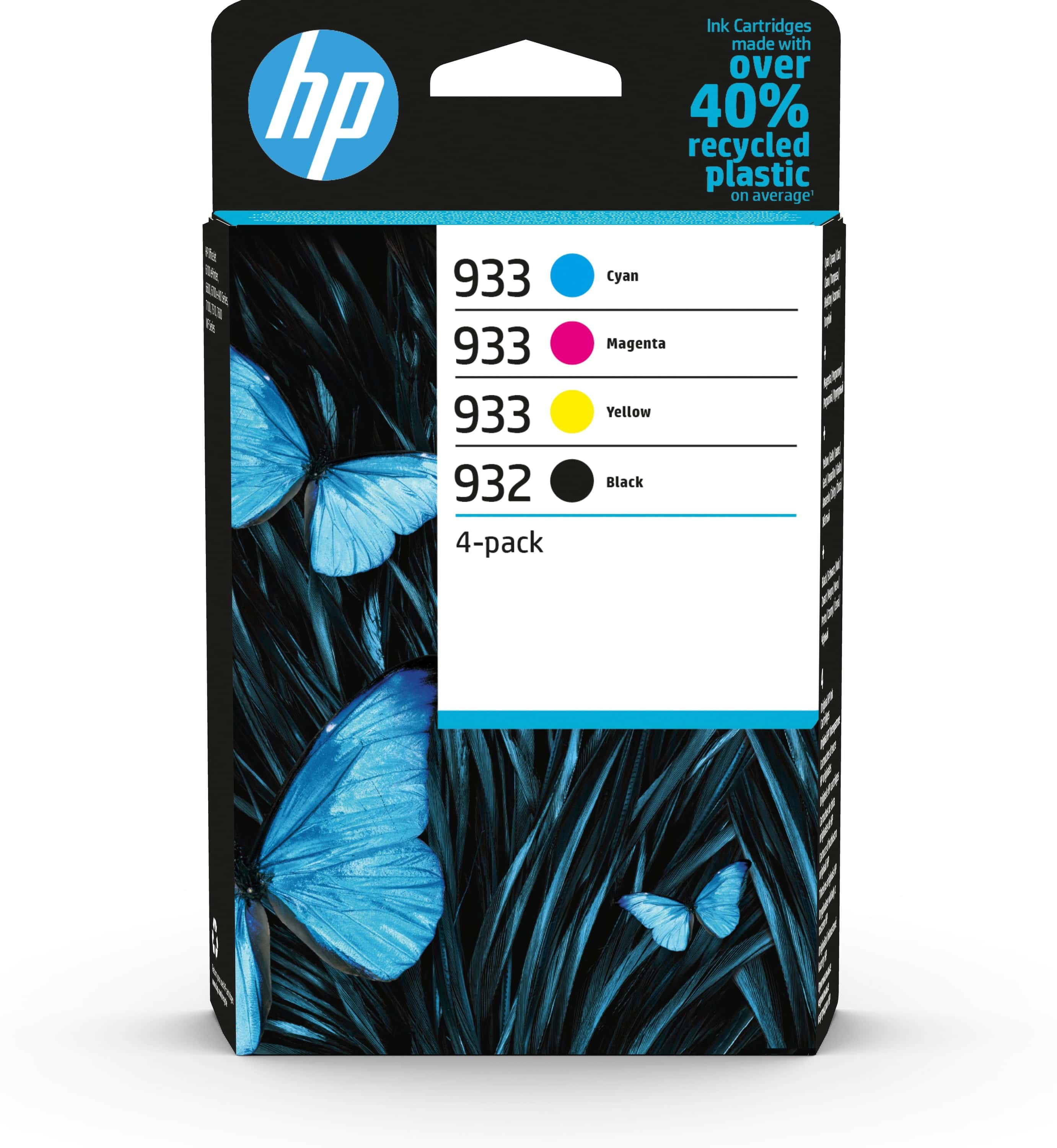 HP Tintenpatrone 932/933 4er-Pack - Black, Yellow, Cyan, Magenta