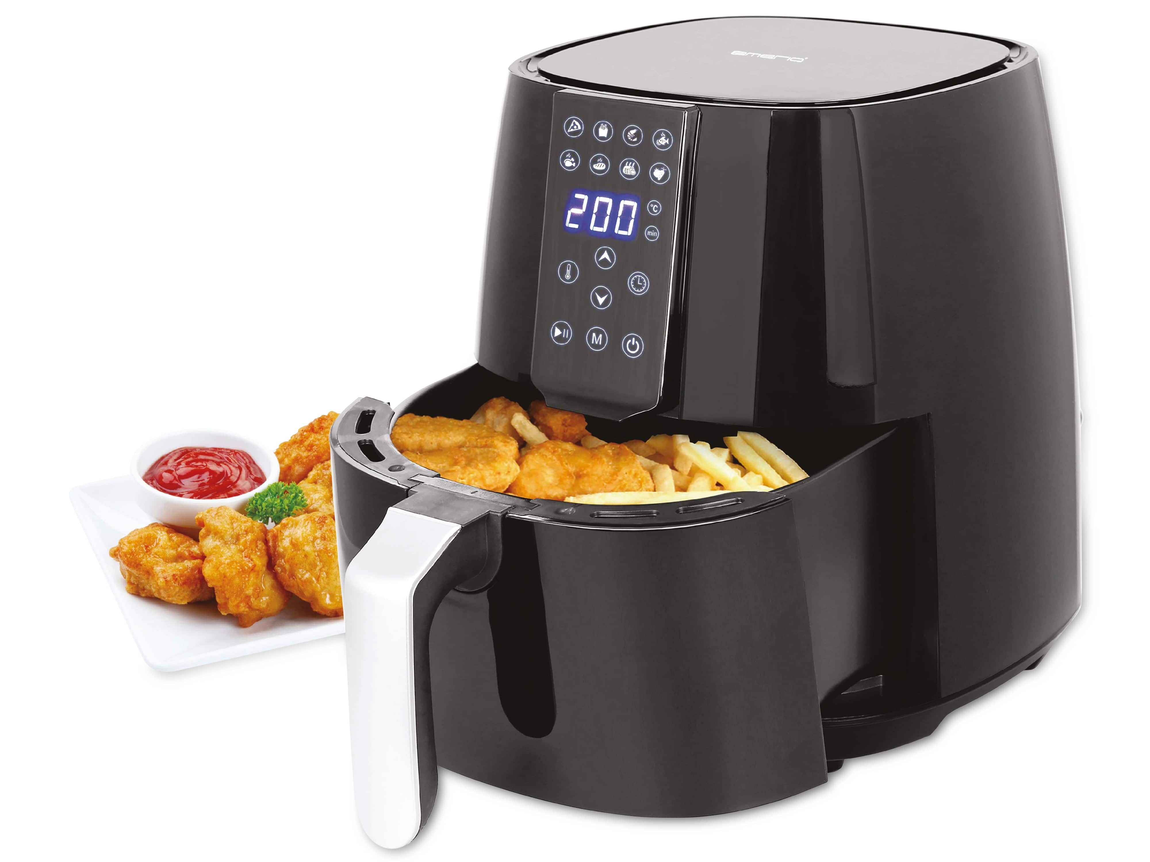 Emerio Heißluftfritteuse AF-126668, 3,8 L, 1450 W