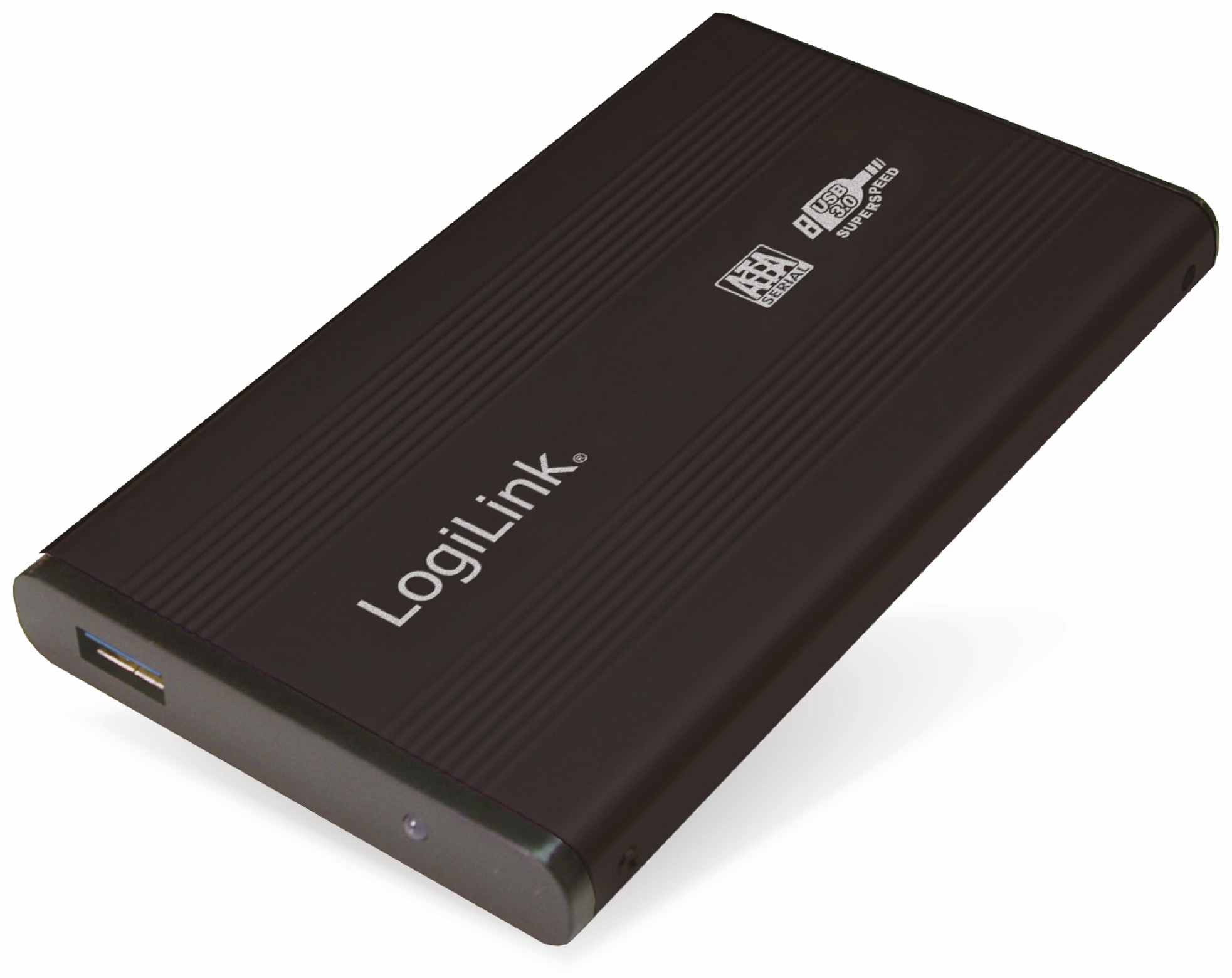 LOGILINK 6,35 cm (2,5") Festplatten-Gehäuse, USB 2.0 zu IDE, schwarz