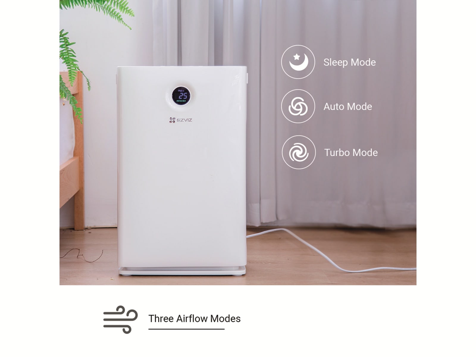 Ezviz Luftreiniger Air Purifier, mit HEPA Filter