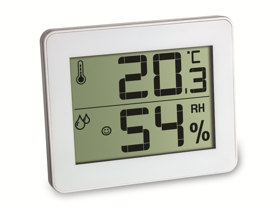 TFA Digitales Thermo-Hygrometer 30.5027.02, weiß