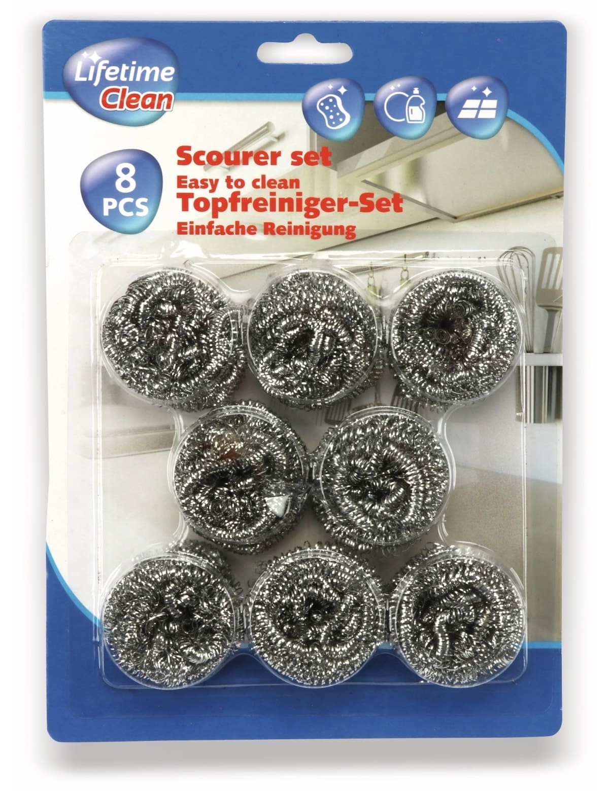 Topfreiniger-Set, 8 Stück