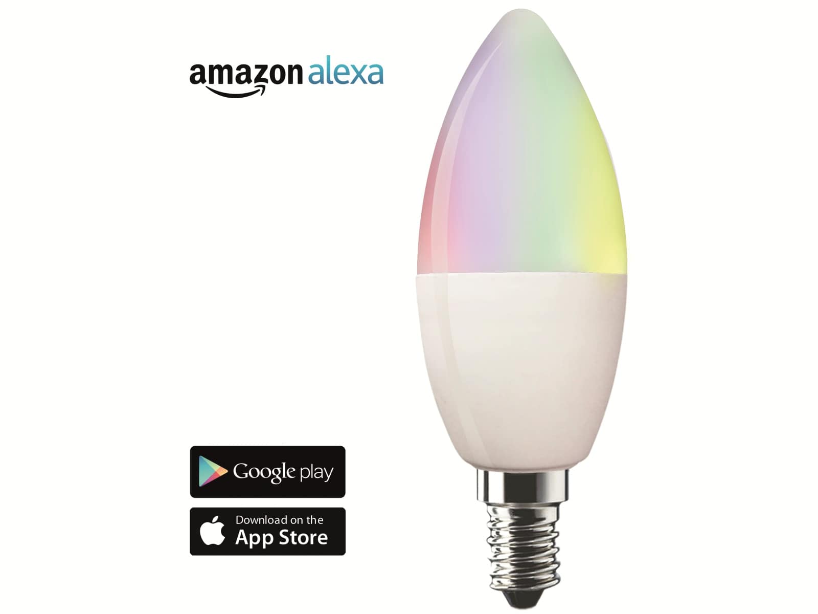 swisstone LED-Lampe SH 320, WLAN, E14, 4,5 W, EEK: A+, 350 lm, RGB, dimmbar