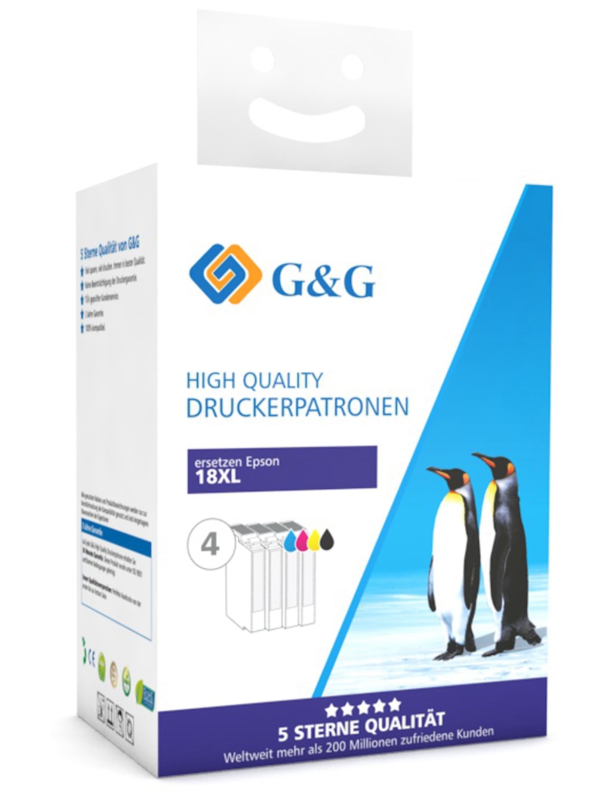 G&G Tinten-Multipack color + schwarz