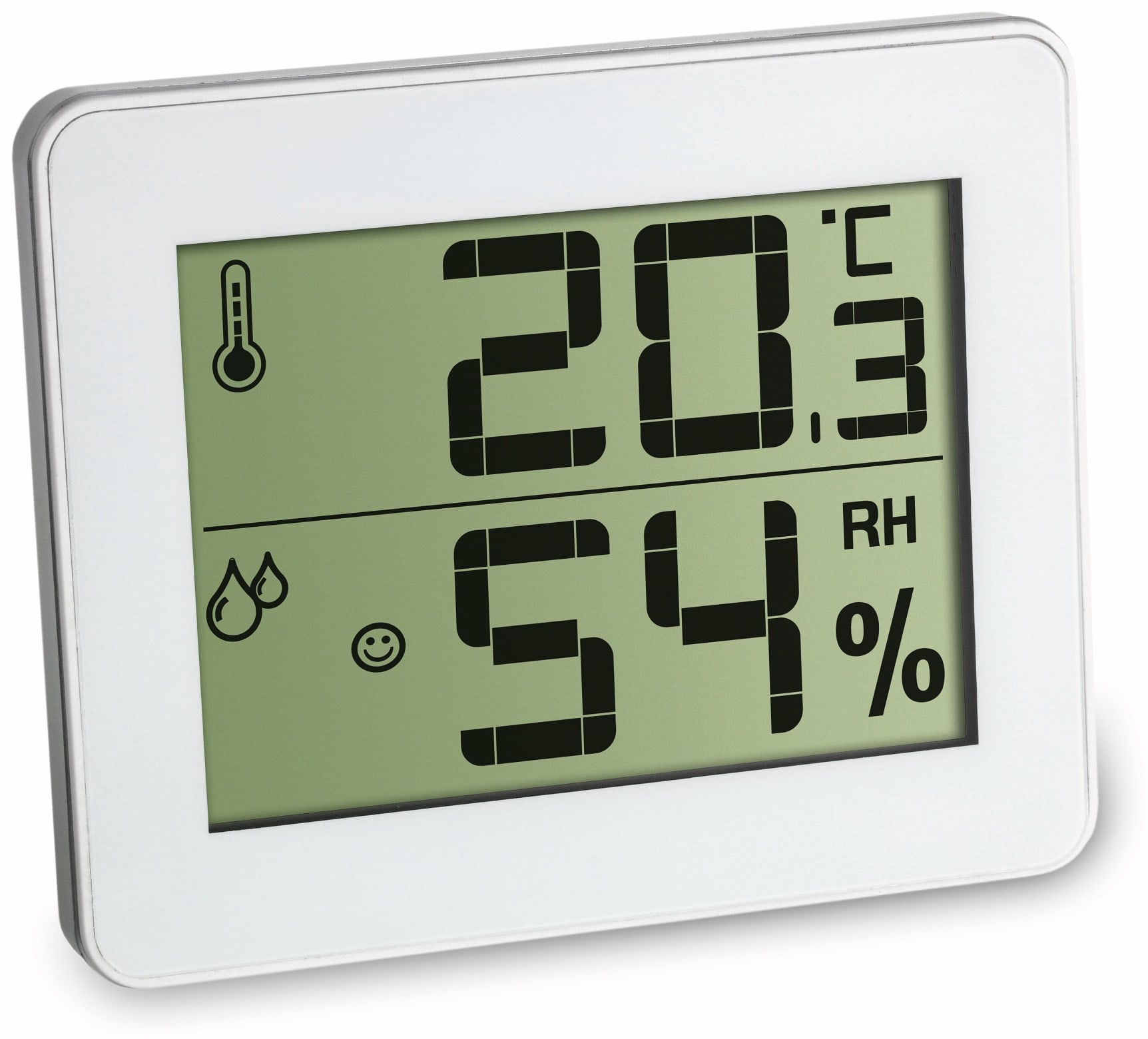 TFA Digitales Thermo-Hygrometer 30.5033.02, weiß