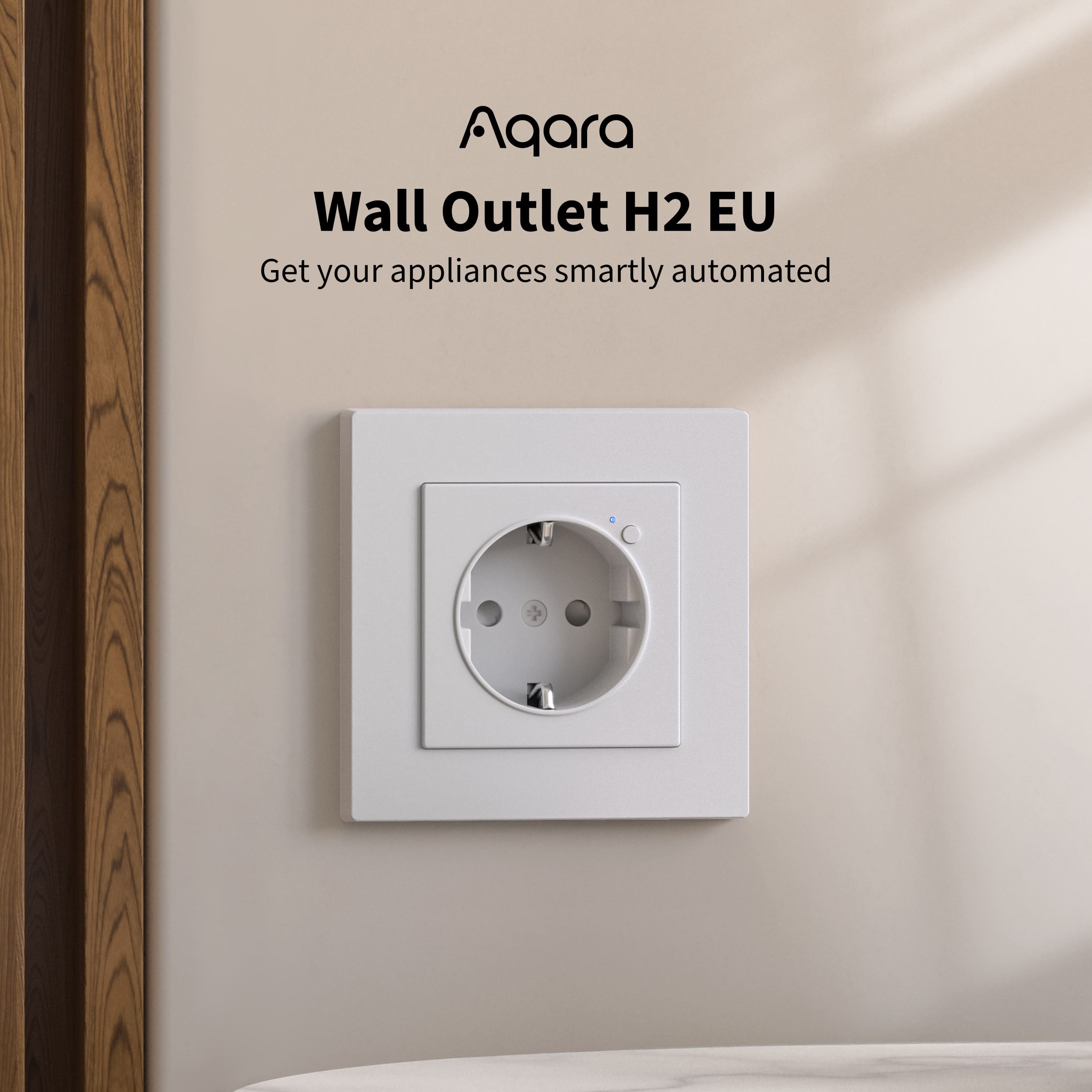 AQARA Smart Steckdose WP-P01D, Wall Outlet H2, weiß