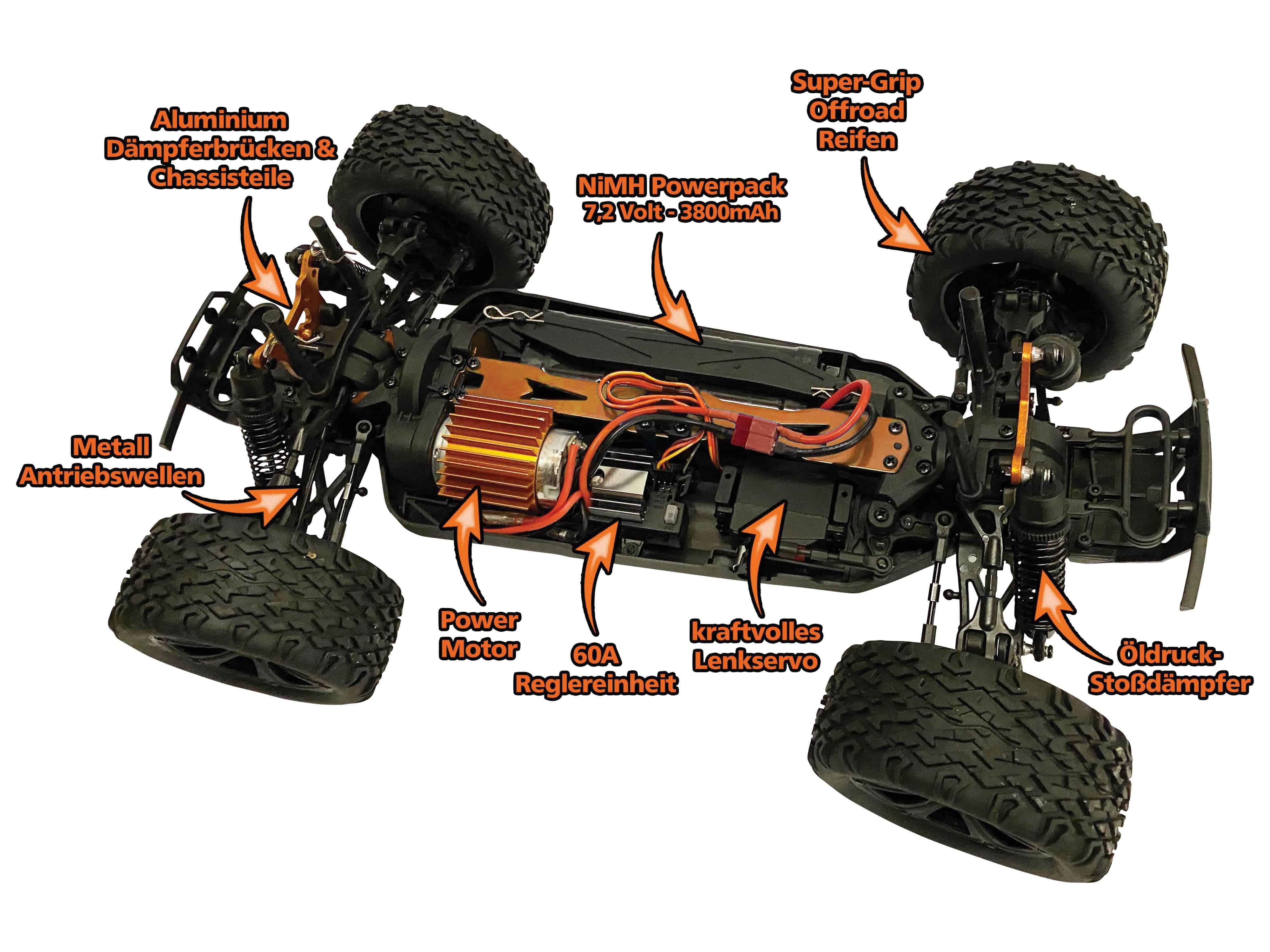 DF MODELS Truck DirtFighter TR, 1:10 RTR, 4WD, 3178