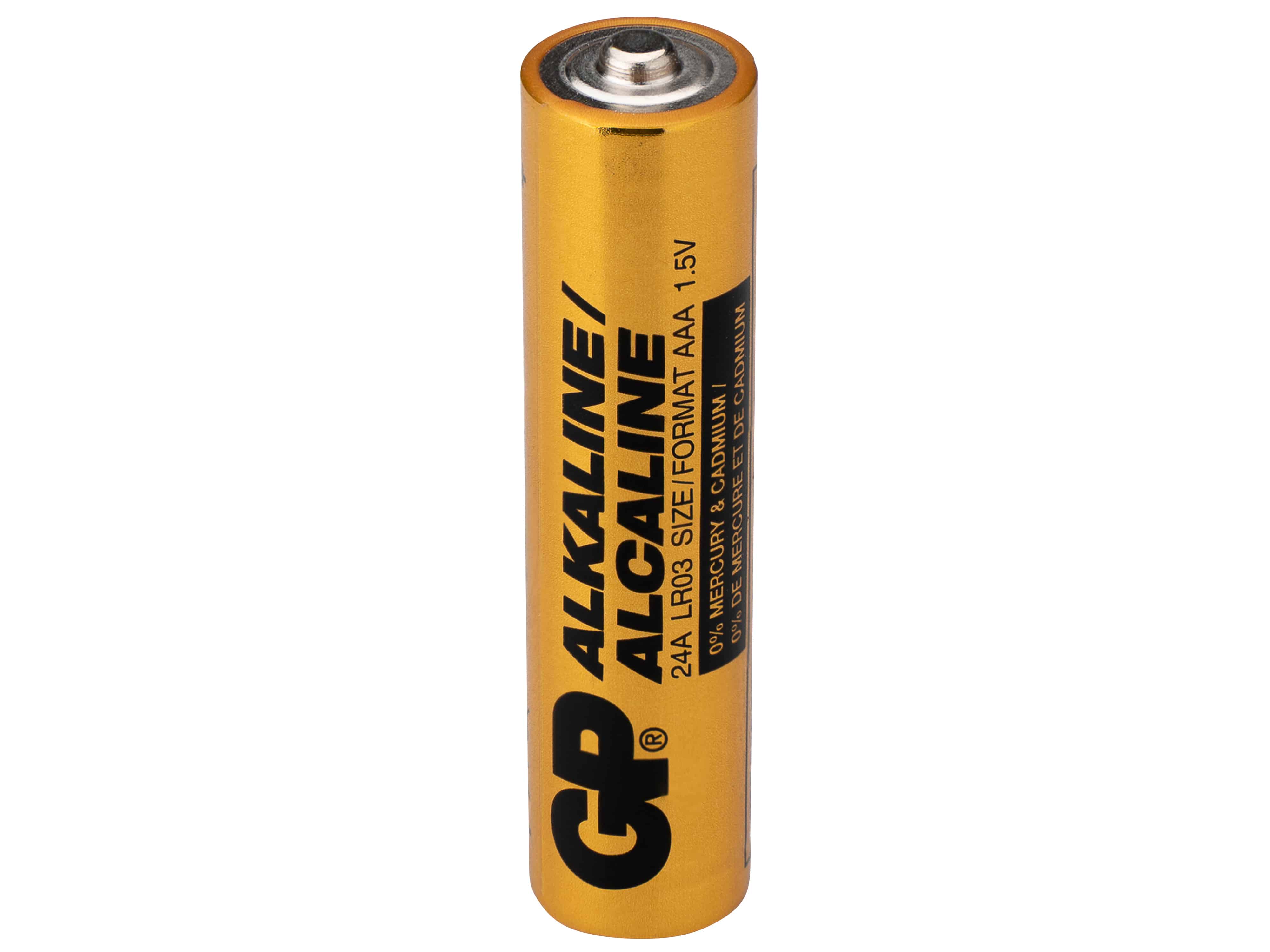 GP Batterie Alkaline, AAA, Micro, LR03, 1,5 V, Industrial, 10 Stück