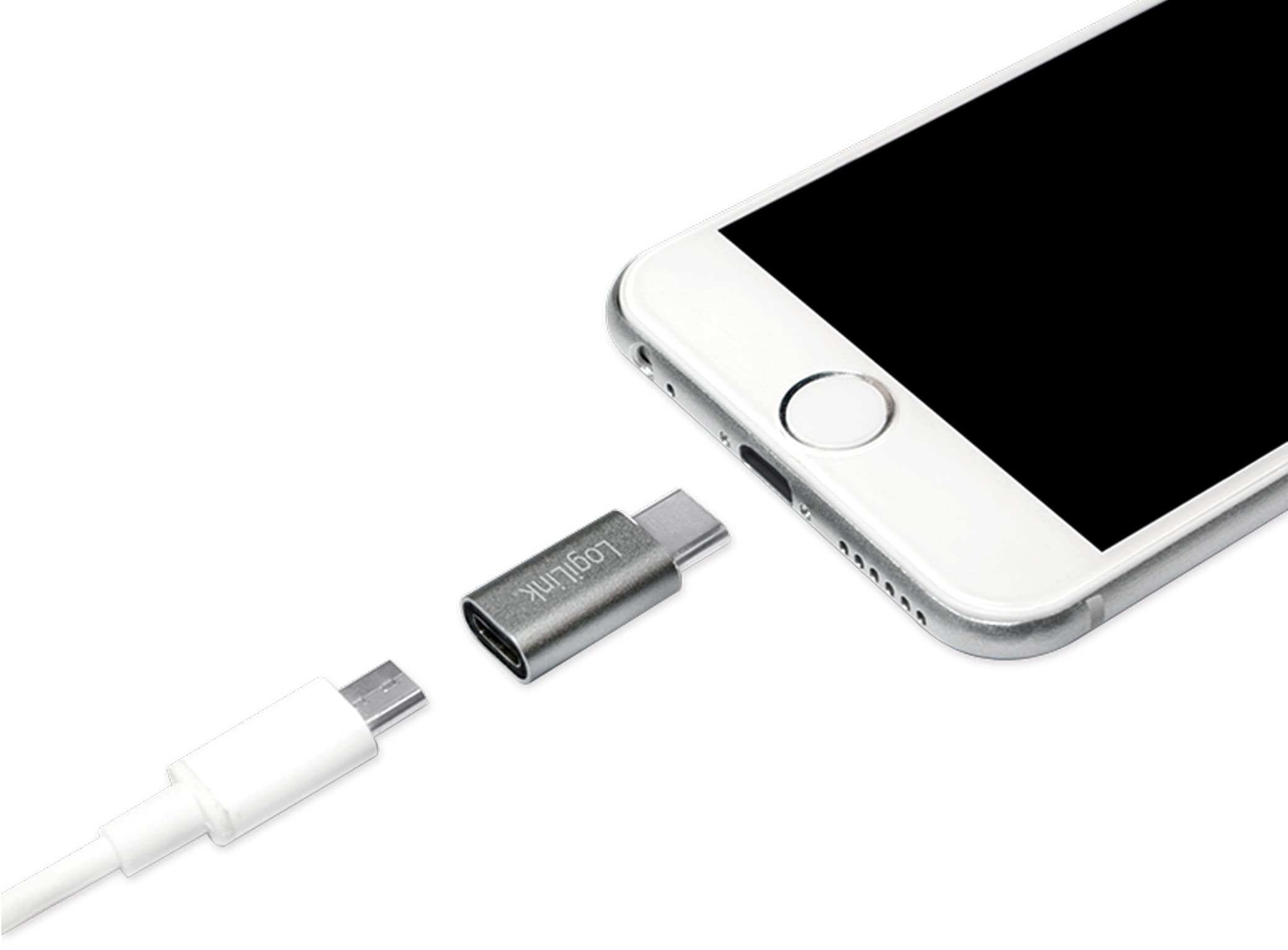 LOGILINK USB-Adapter AU0041, USB-C Stecker auf USB-Micro Kupplung