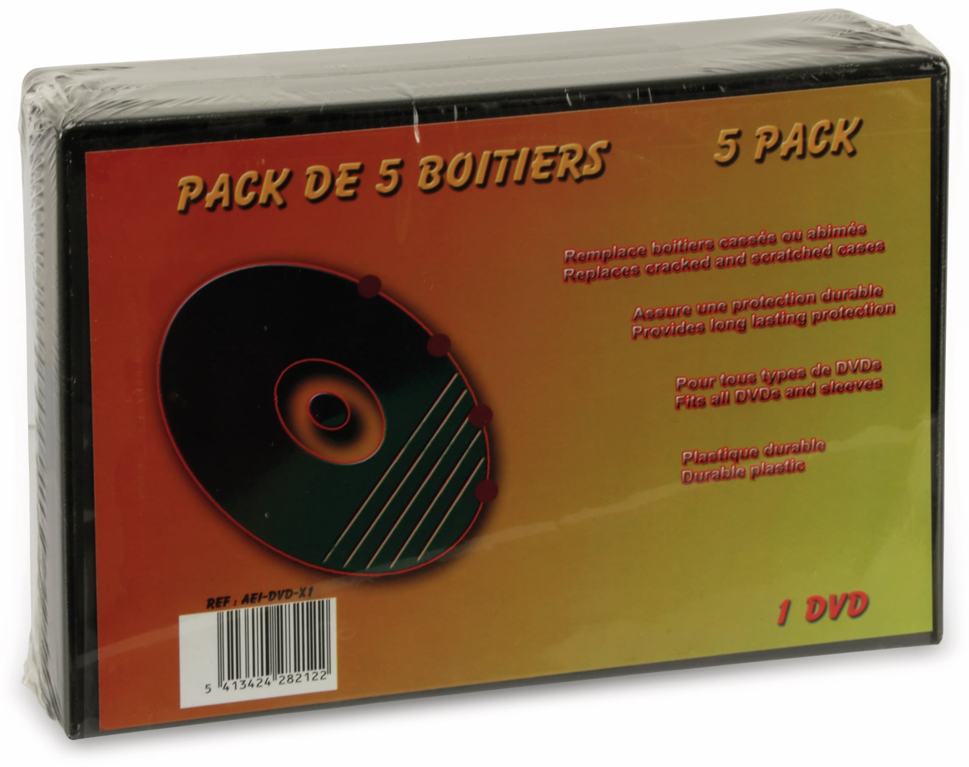 LTC DVD-Leerhüllen 5er Pack