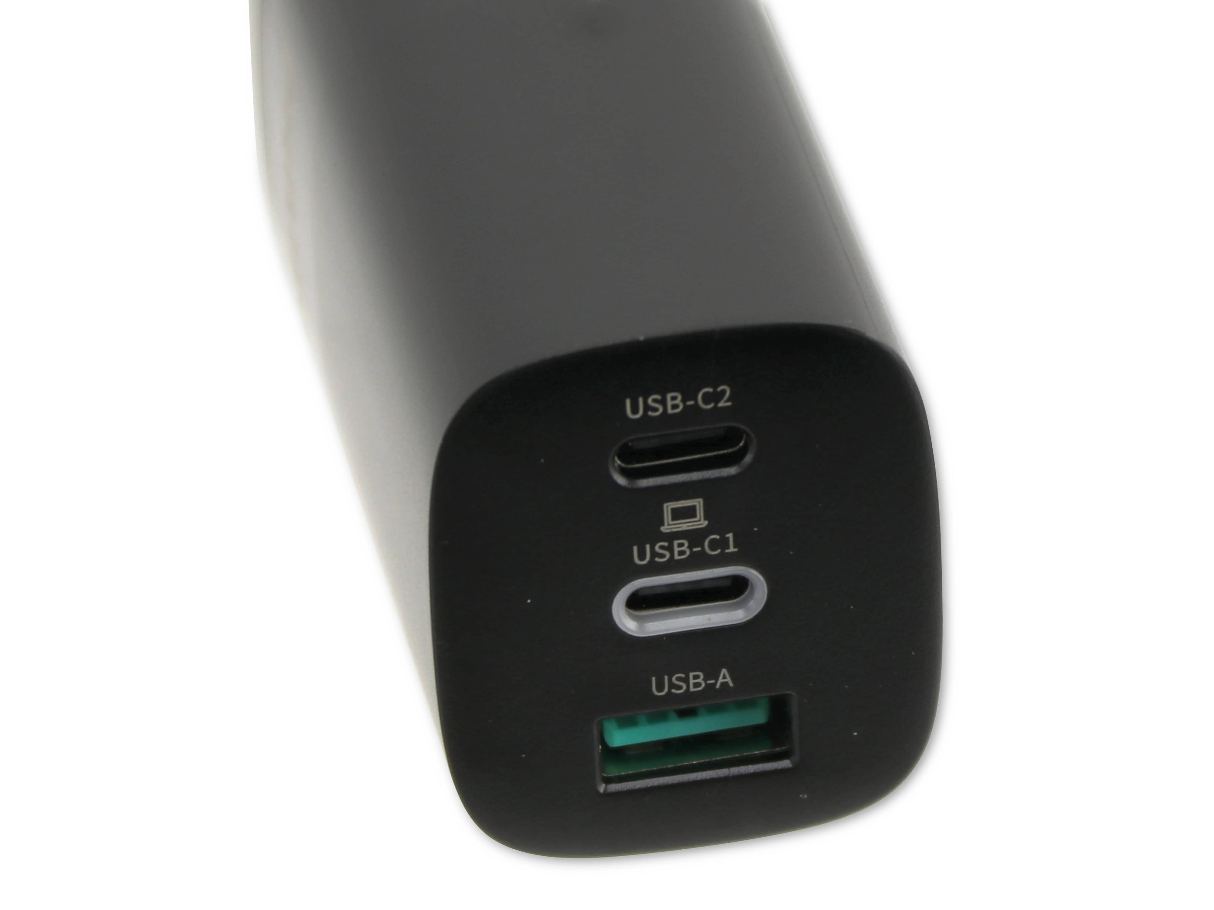 PHILIPS USB-Lader, 3-fach, 65W, 1x USB-A, 2x USB-C