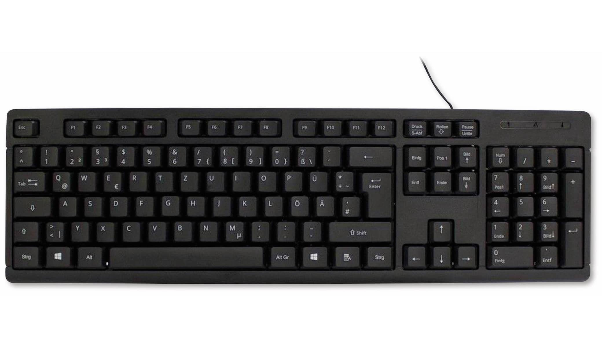INTER-TECH Tastatur- und Maus-Set KB-118, schwarz