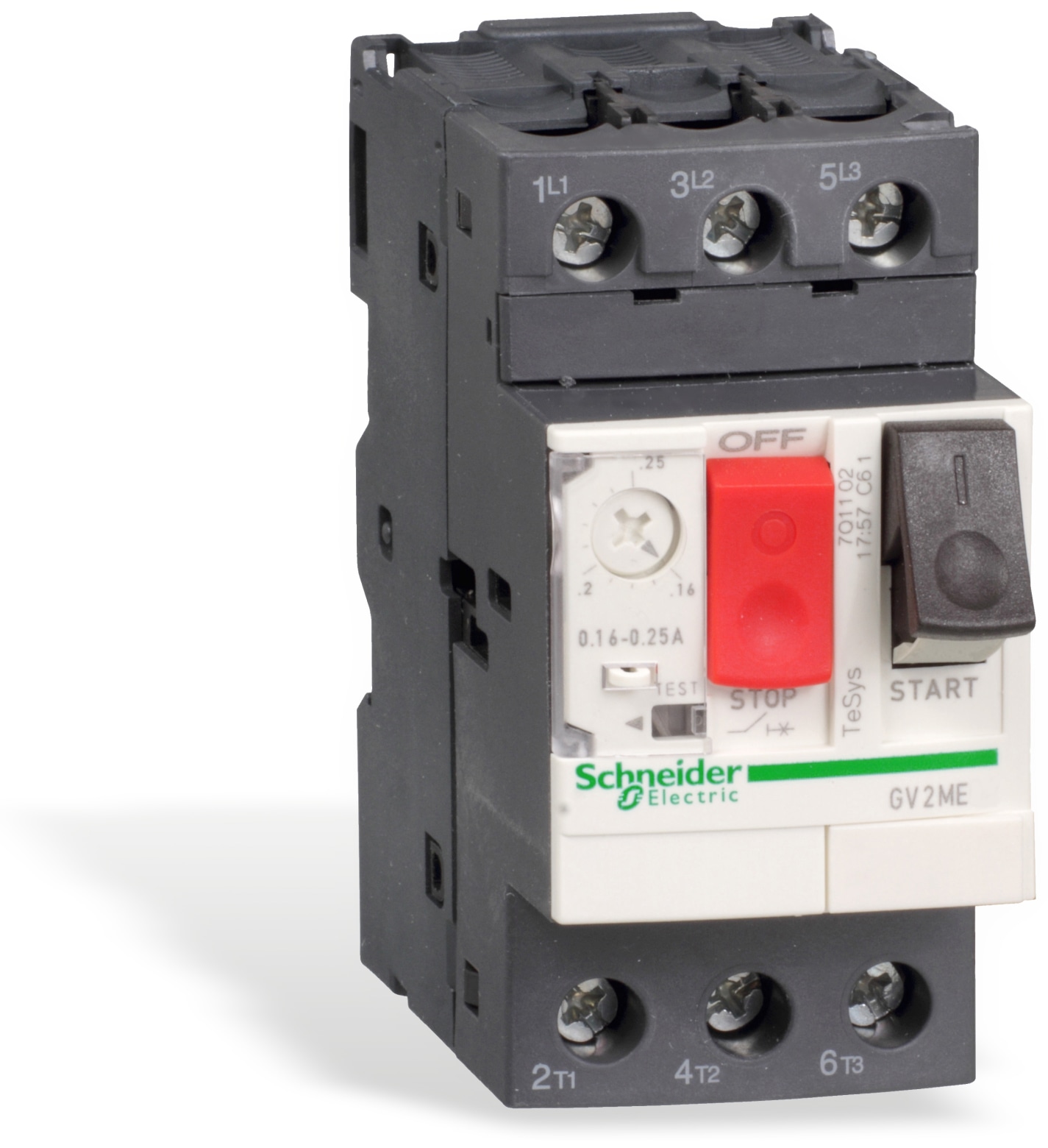 SCHNEIDER ELECTRIC Motorschutzschalter GV2ME04, 3-polig, 0,4..0,63A