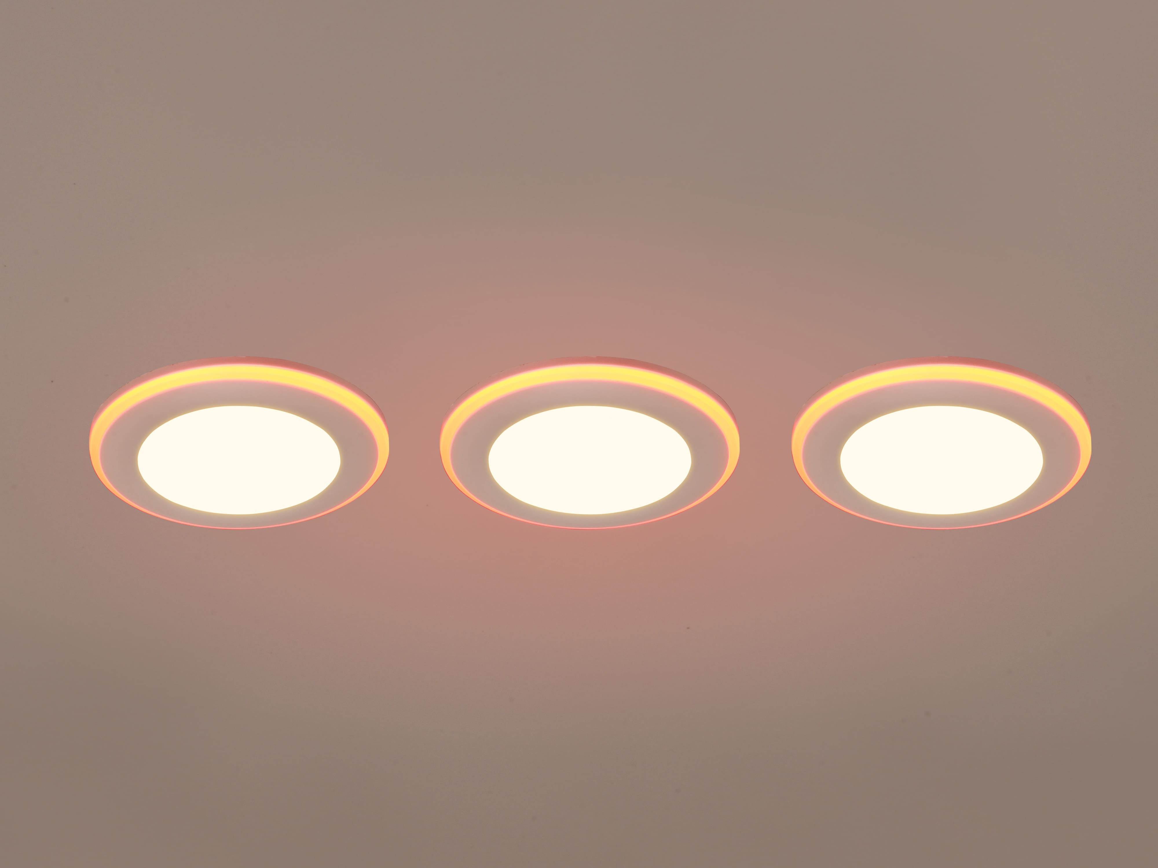 TRIO LED-Einbauleuchten-Set Argus 653610331 weiß, 4 W, 350 lm, 3000 K, 1 W RGB, 3 Stück