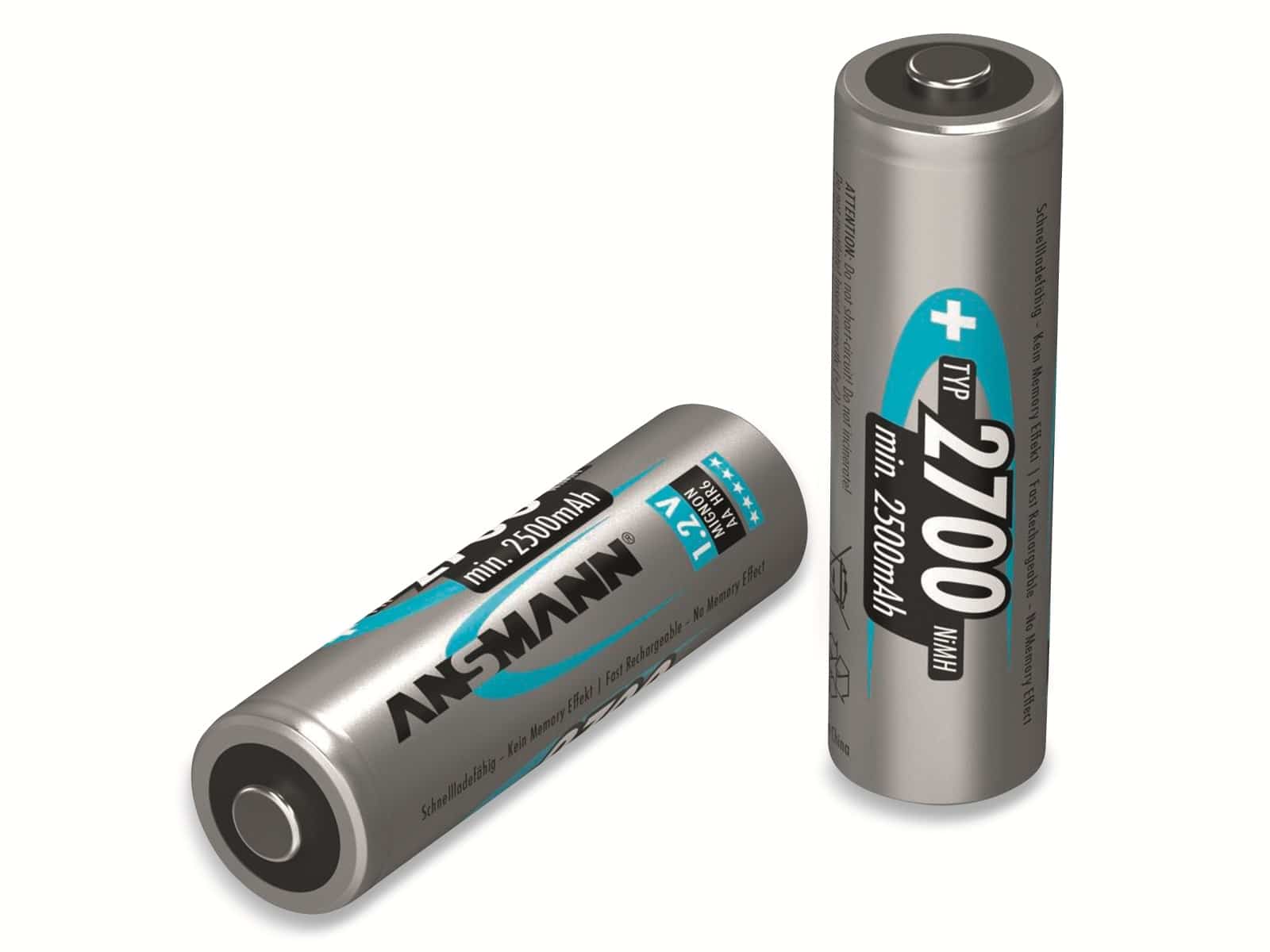 ANSMANN NiMH-Mignon-Akku, 2700mAh, 6 Stück