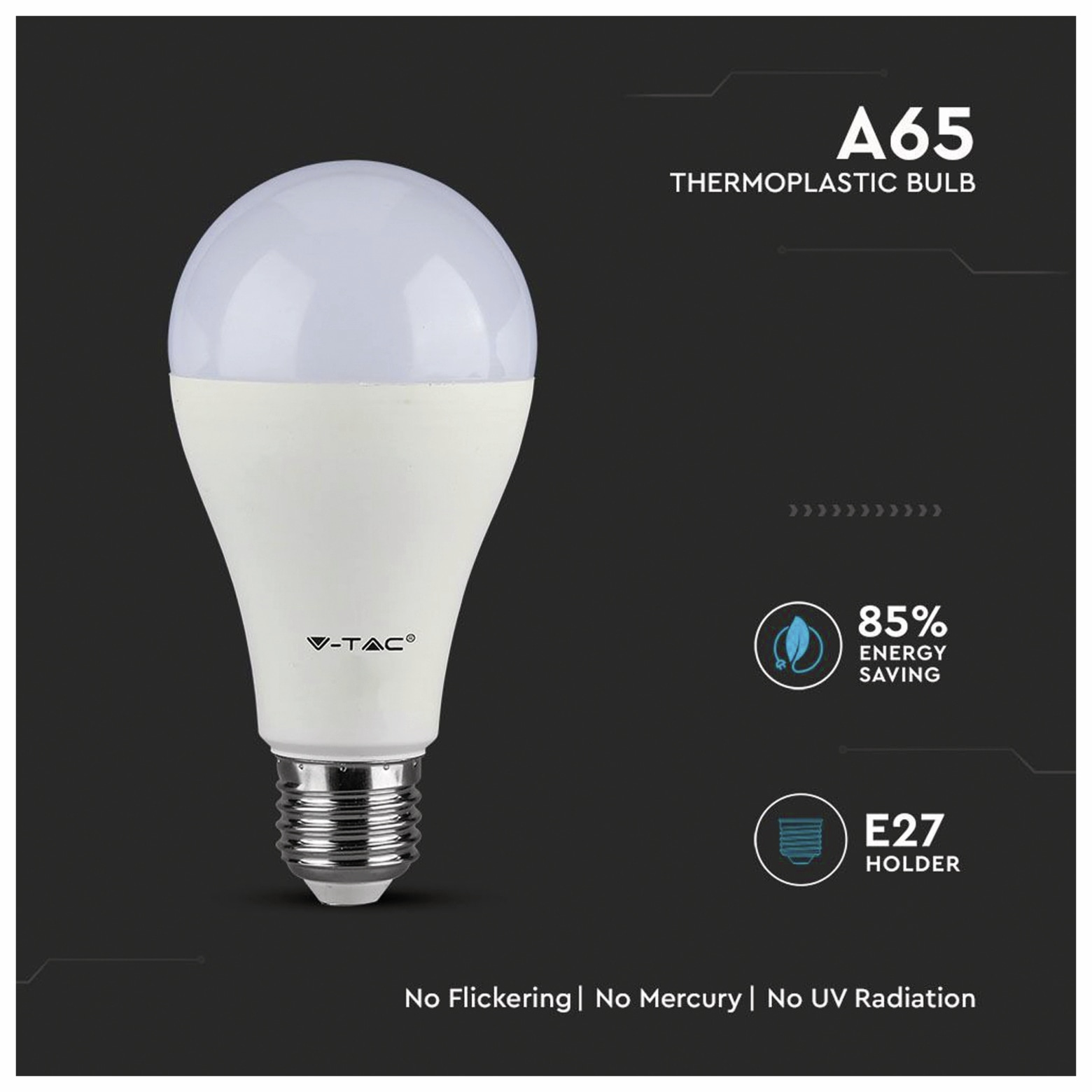 V-TAC LED-Lampe VT 217 (162), E27, EEK: F, 17 W, 1521 lm, 3000 K