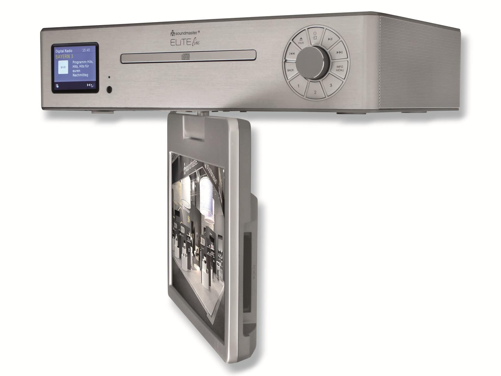 SOUNDMASTER ELITE LINE Küchen Multimedia-Center KTD1020SI, zum Unterbau