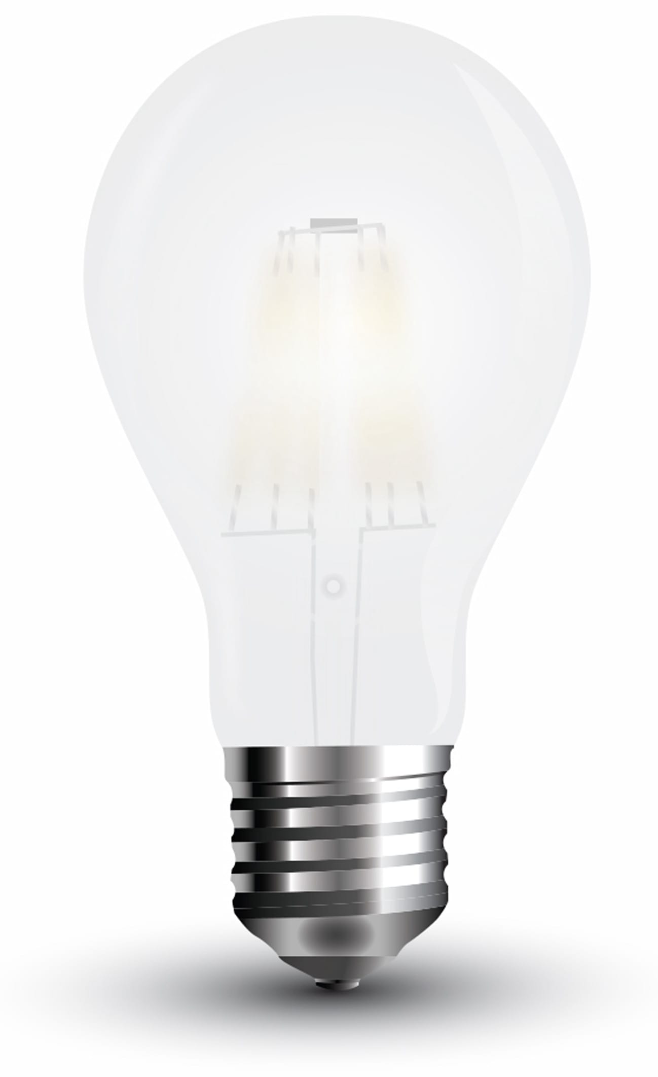 V-TAC LED-Lampe VT-2047 Frost, E27, EEK: E, 7 W, 840 lm, 2700 K, 10 Stück