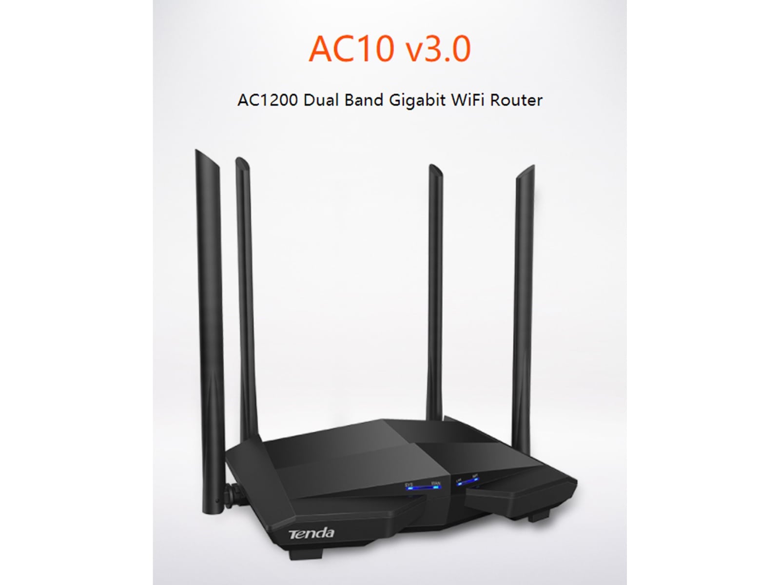 Tenda WLAN-Router AC10, AC1200, Dual-Band