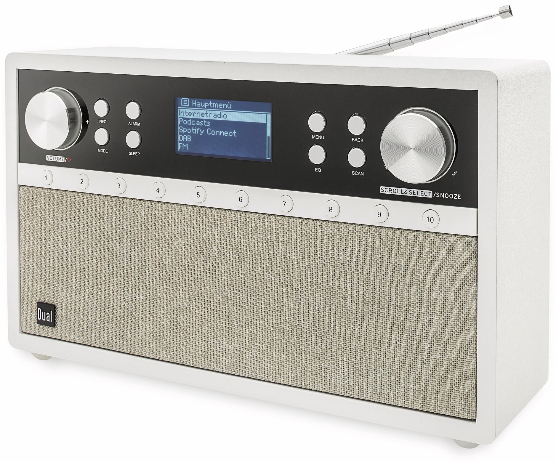 Dual DAB+/Internetradio IR 105S, silber, DAB+, Wlan, Bluetooth