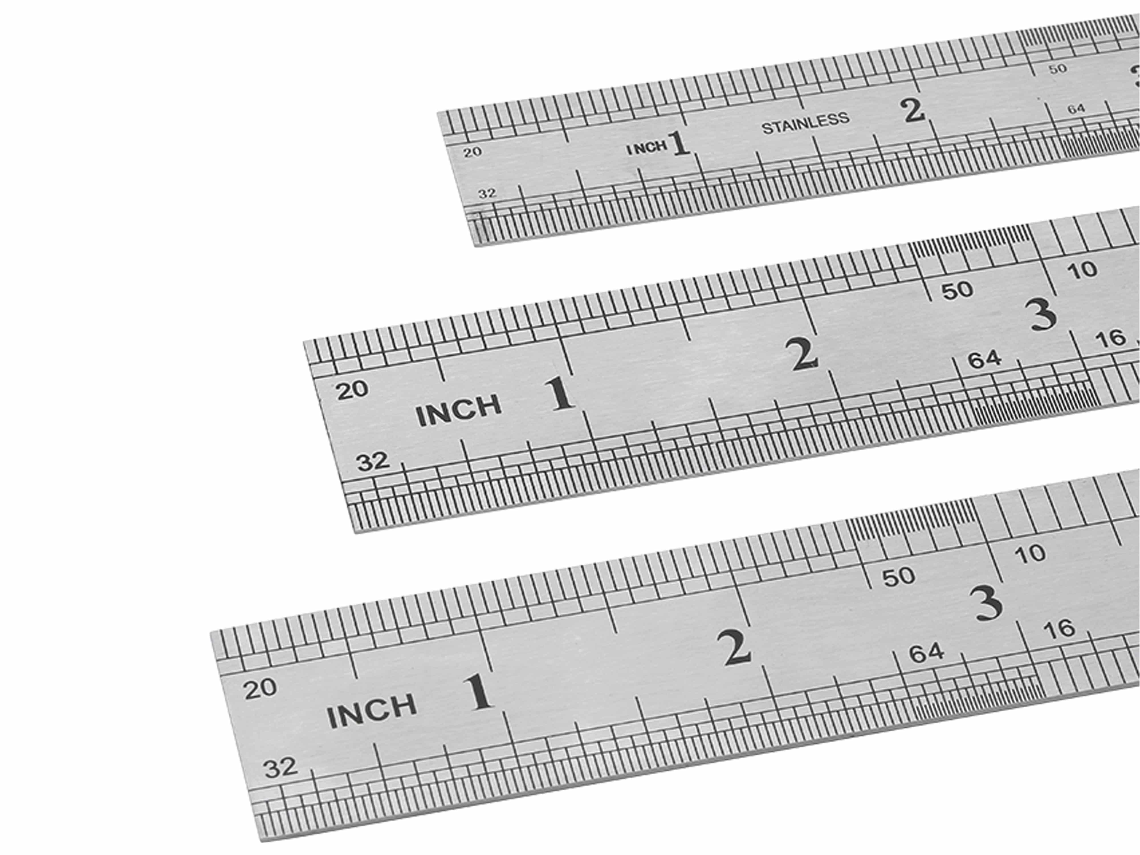 SINTRON Tools Stahllineal-3er-Set 207909, 15/20/30 cm