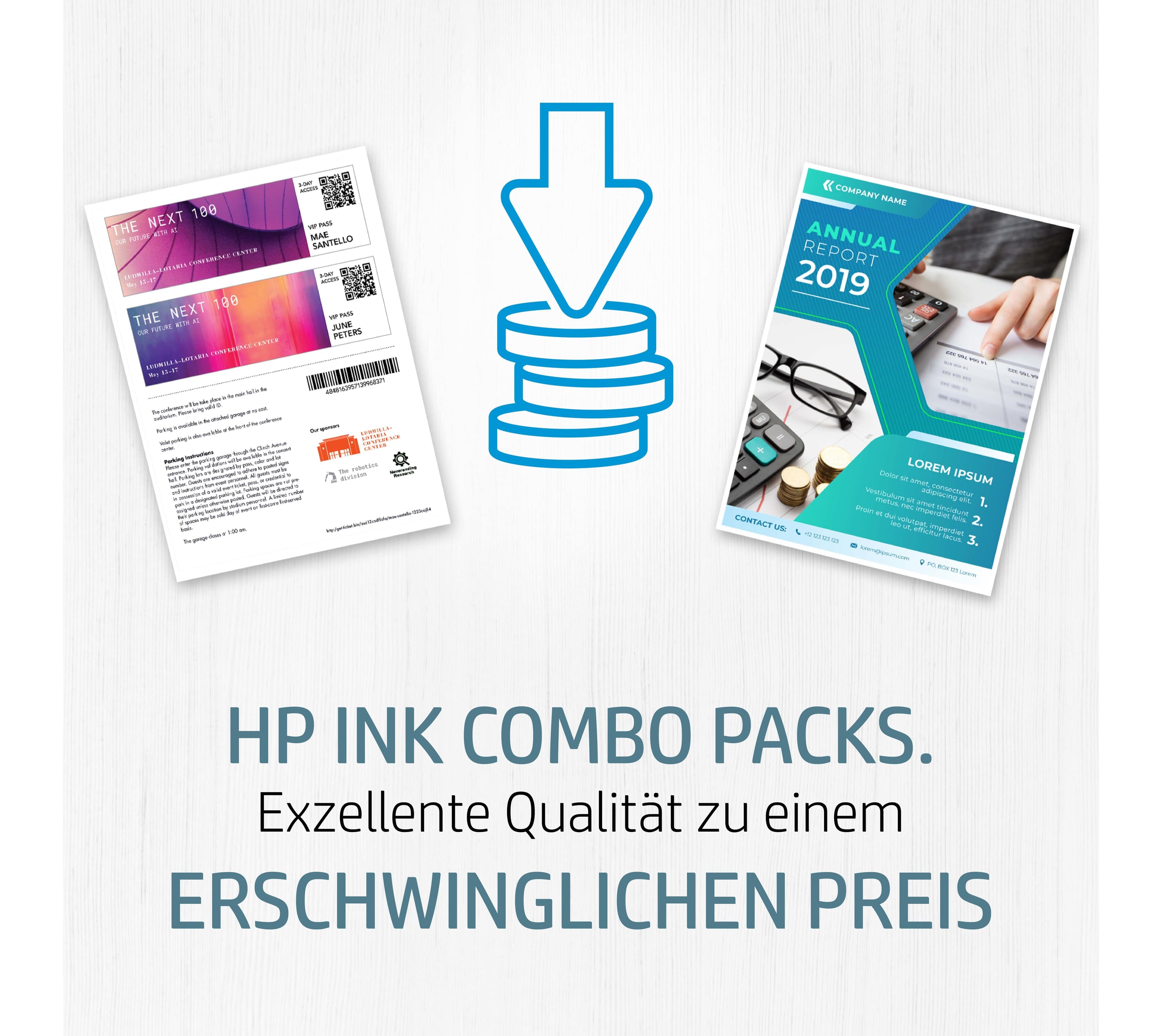 HP Tintenpatrone 932/933 4er-Pack - Black, Yellow, Cyan, Magenta