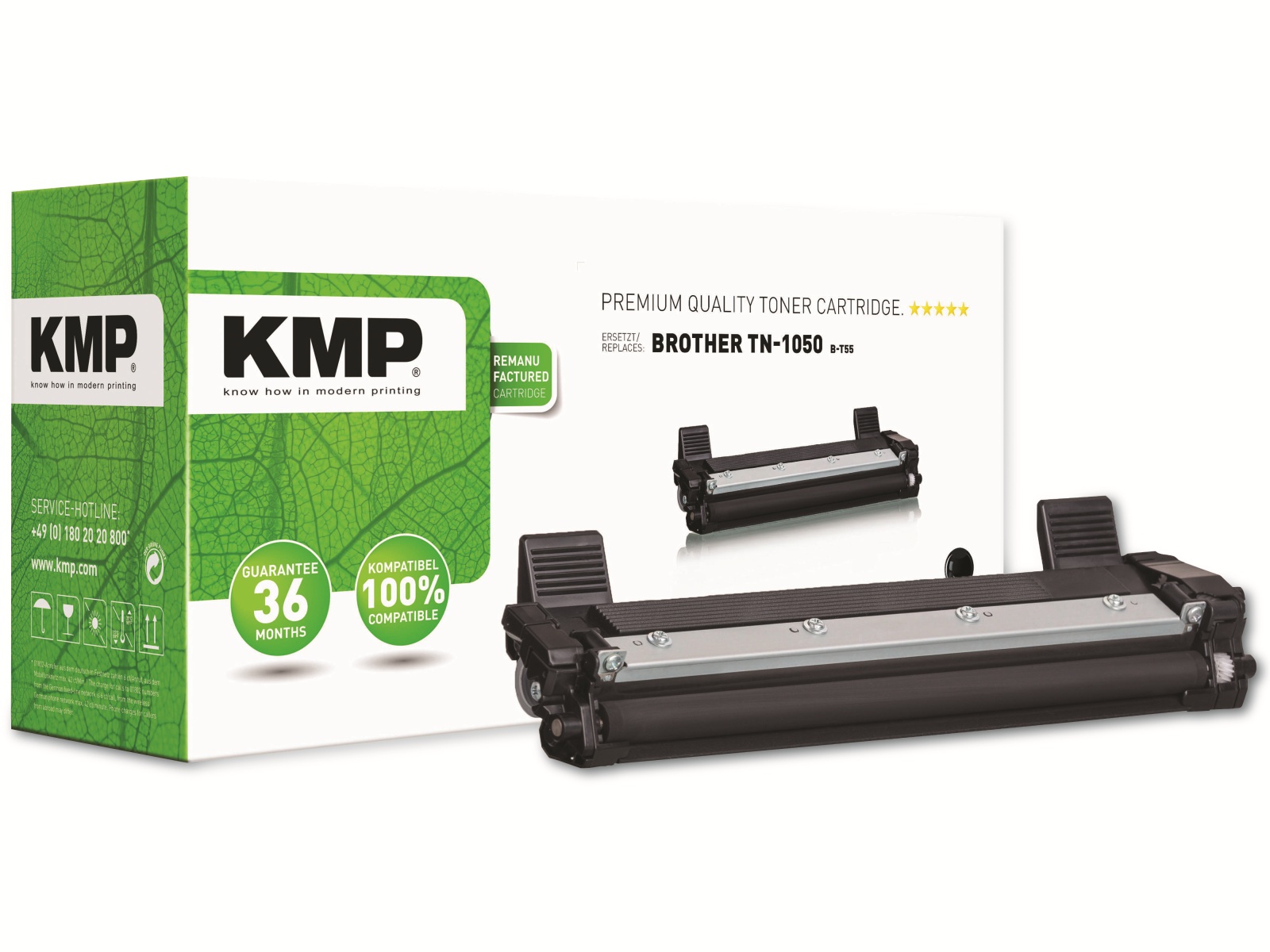 KMP Toner kompatibel für Brother TN-1050, schwarz