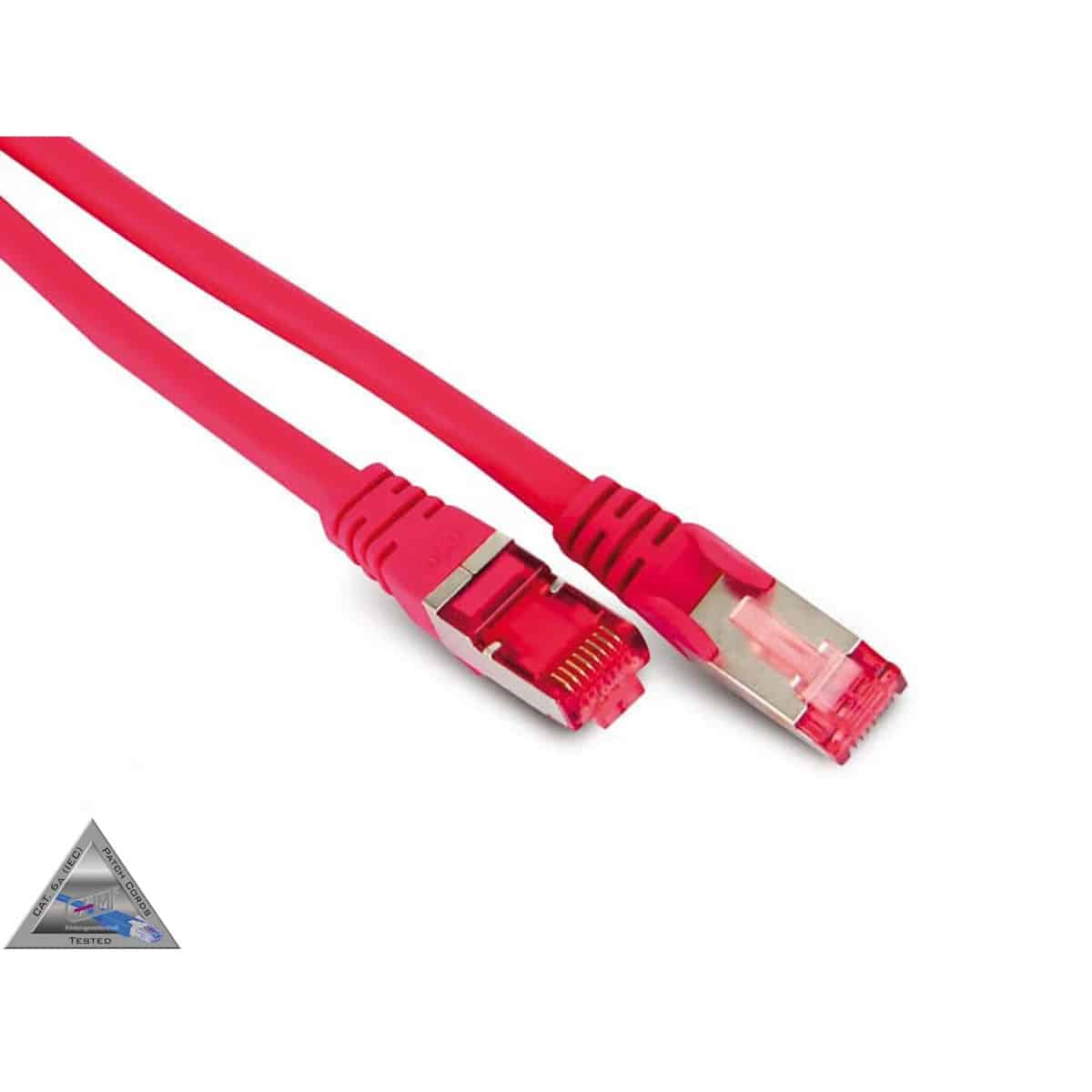 S-IMPULS CAT.6a Patchkabel, halogenfrei, GHMT zertifiziert, 2 m, rot