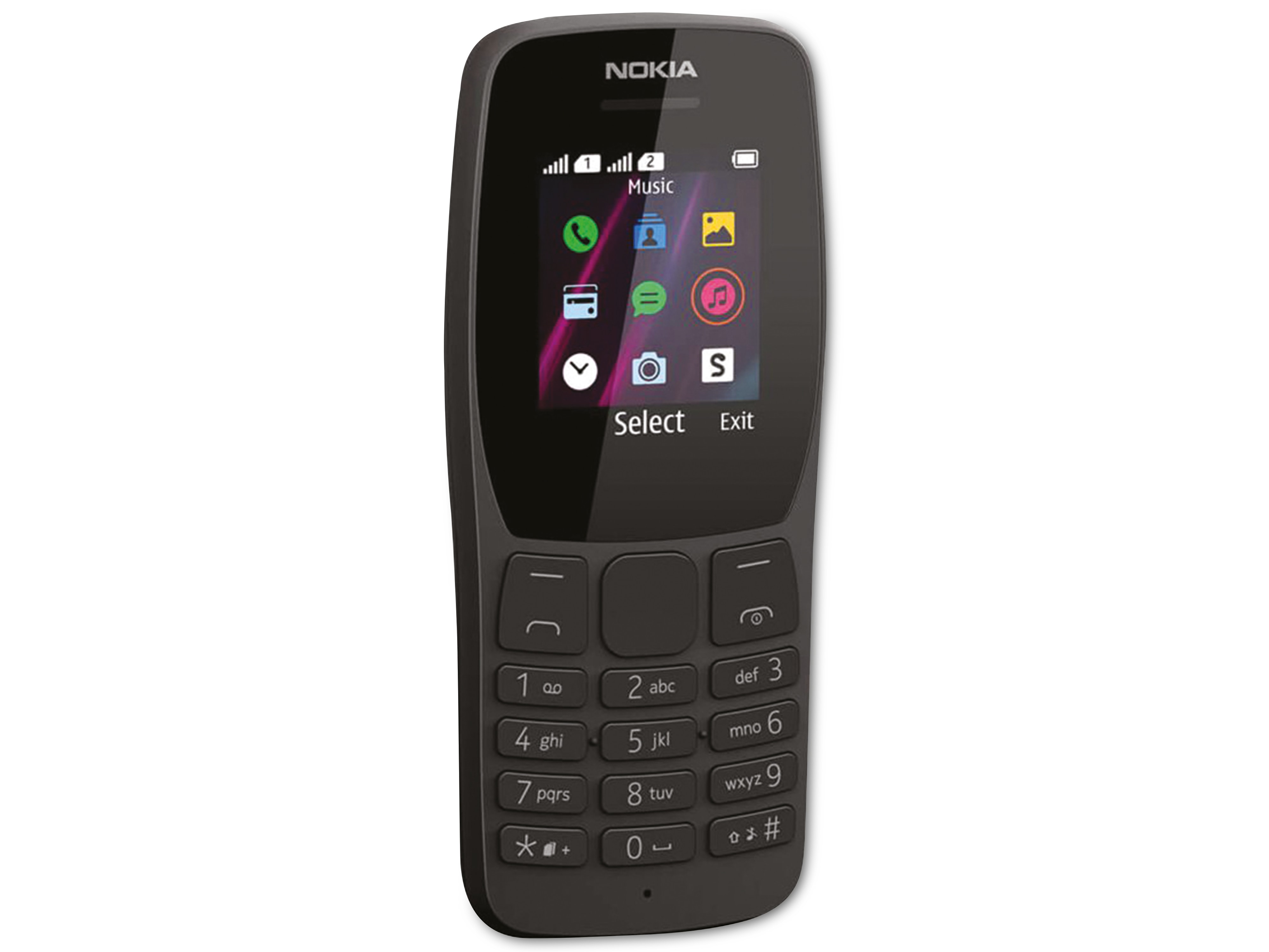 NOKIA Handy 110, schwarz, Dual SIM