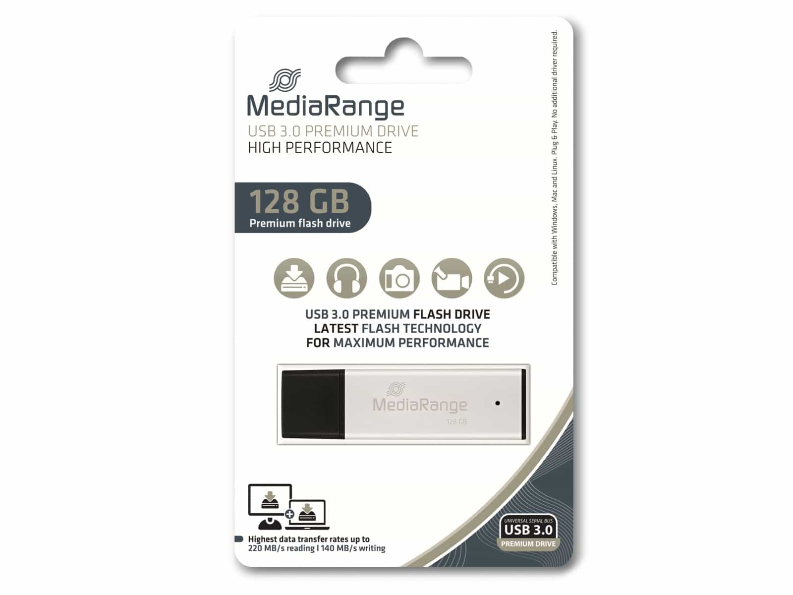 MEDIARANGE USB-Stick MR1902, USB 3.0, 128 GB